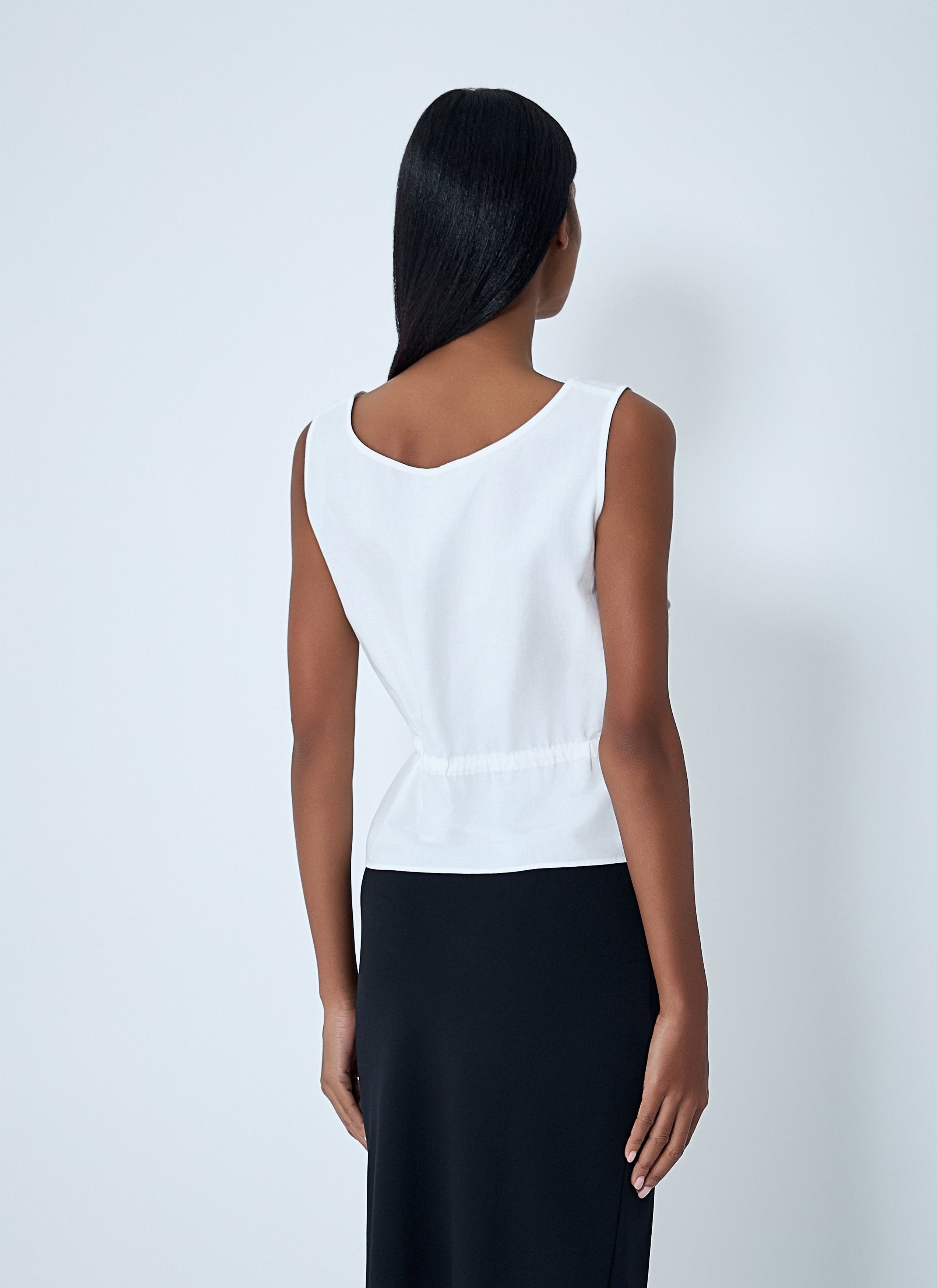 Miu Miu Logo Motif Drawstring Top Size M / US 6-8 / IT 42-44 - 4 Thumbnail