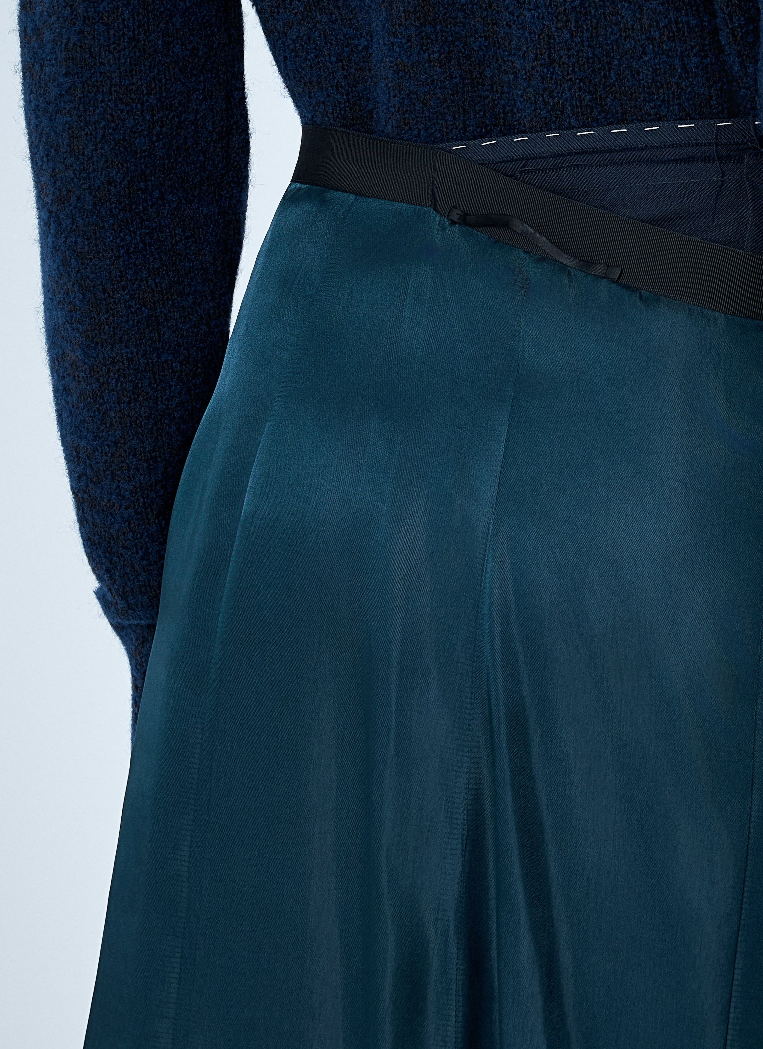 Maison Margiela Contrast Panel Midi Skirt Size 28" / US 6 / IT 42 - 6 Thumbnail