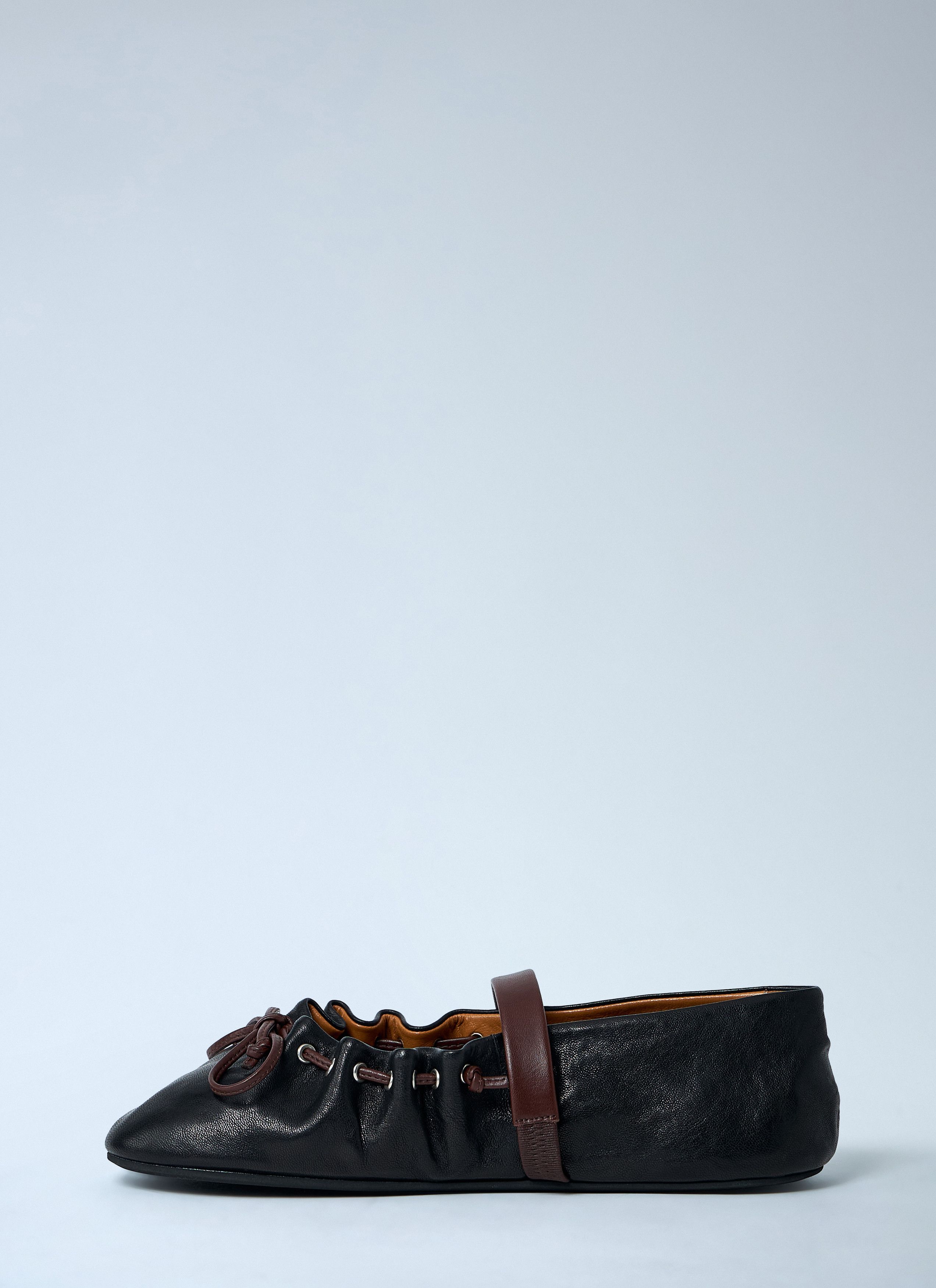 Marni Leather Flat Shoes Size US 7 / IT 37 - 4 Thumbnail
