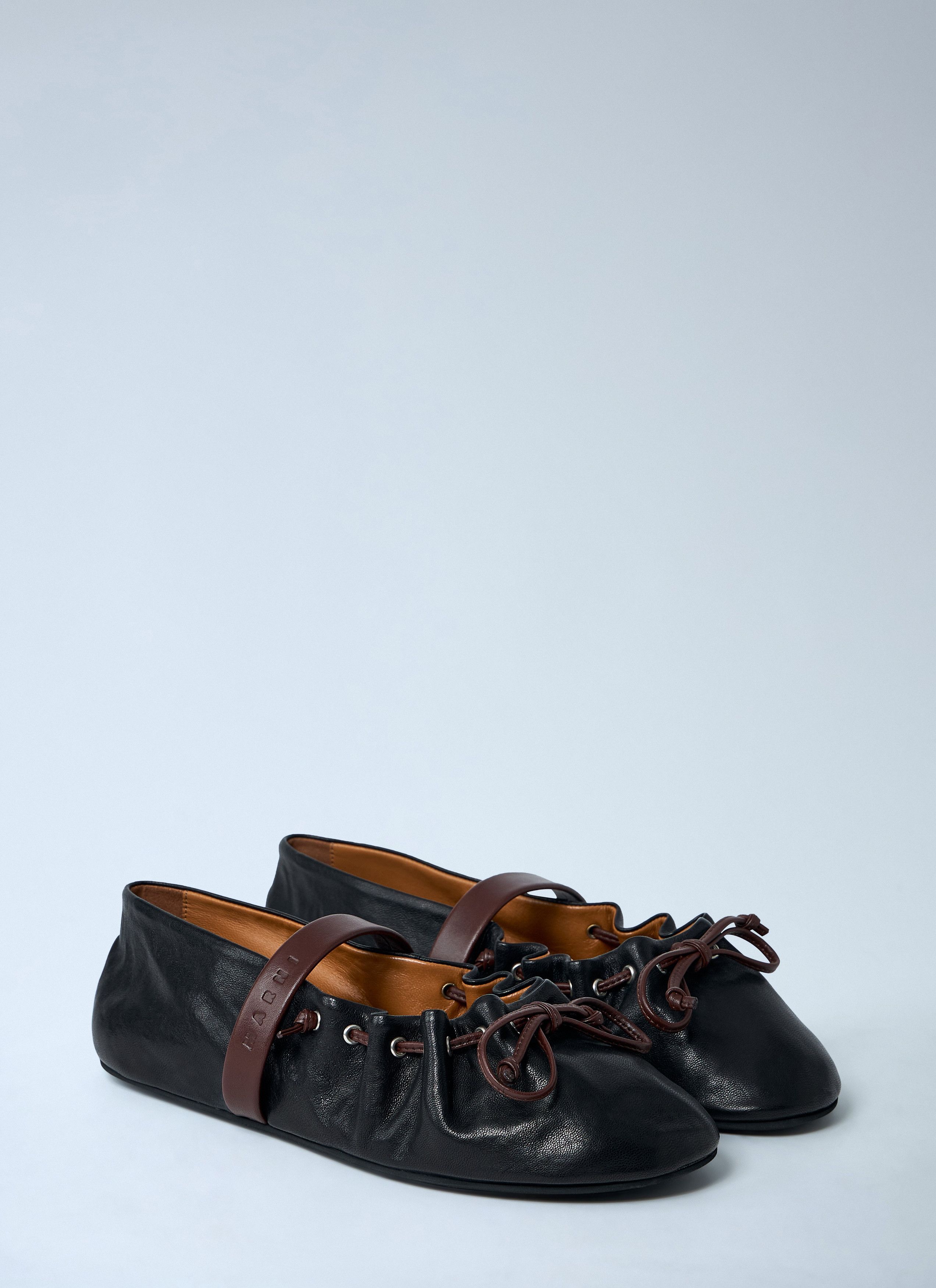 Marni Leather Flat Shoes Size US 7 / IT 37 - 2 Thumbnail
