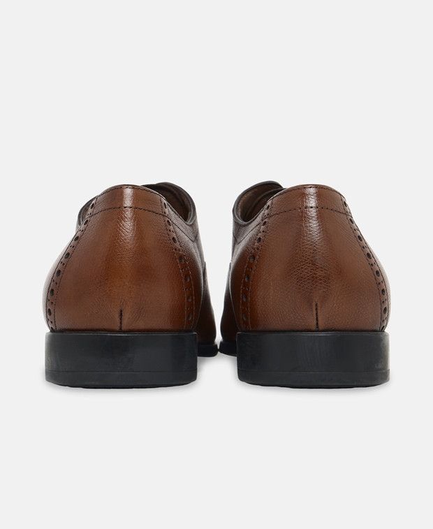 Salvatore Ferragamo Radica Pebble Derbys Size US 14 / EU 47 - 2 Thumbnail