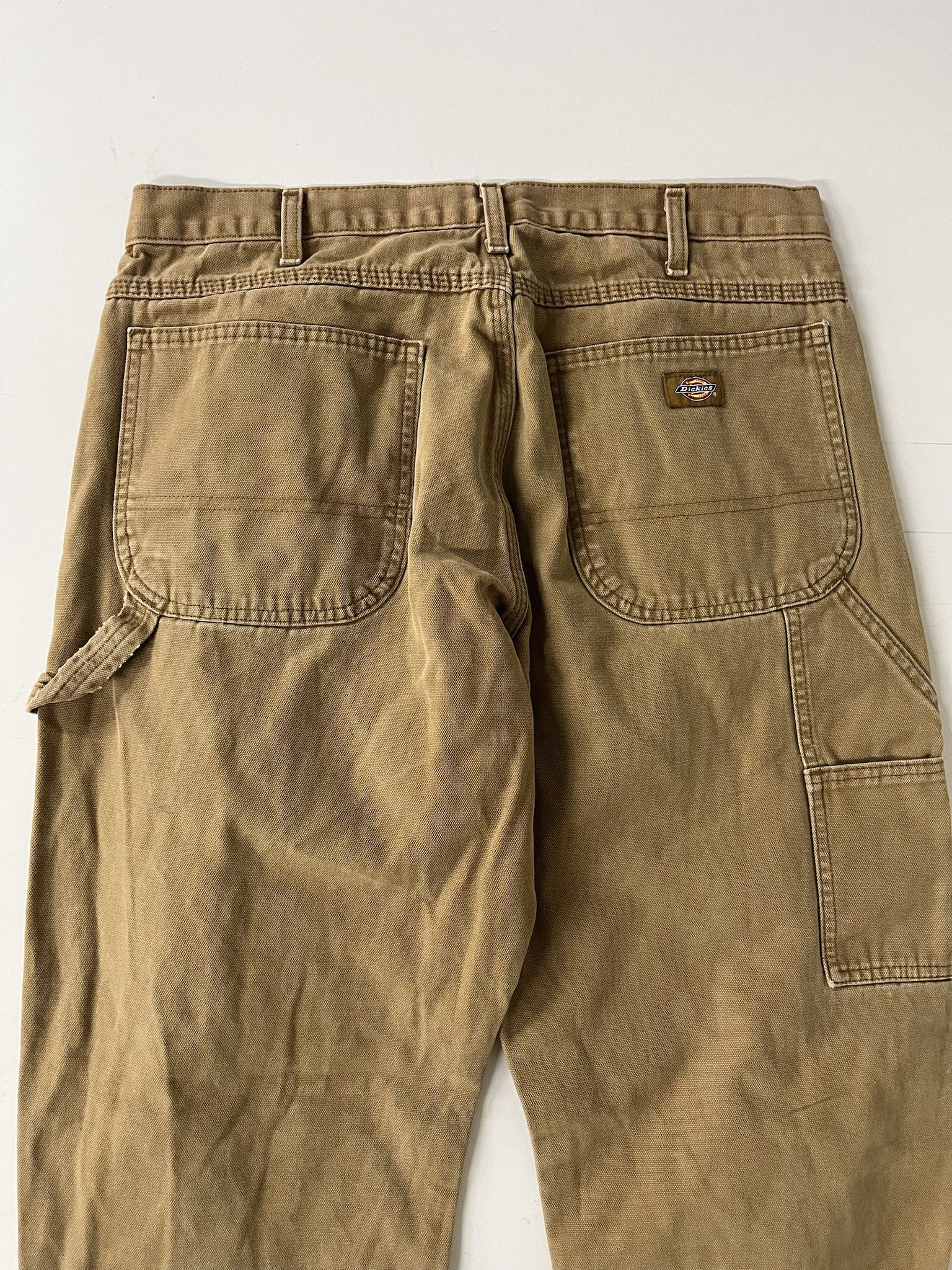 Carhartt Vitnage 2000s Dickies Canvas Carhartt Style Carpenter Wide Leg Cargo Pants Size 34 Size US 34 / EU 50 - 5 Thumbnail