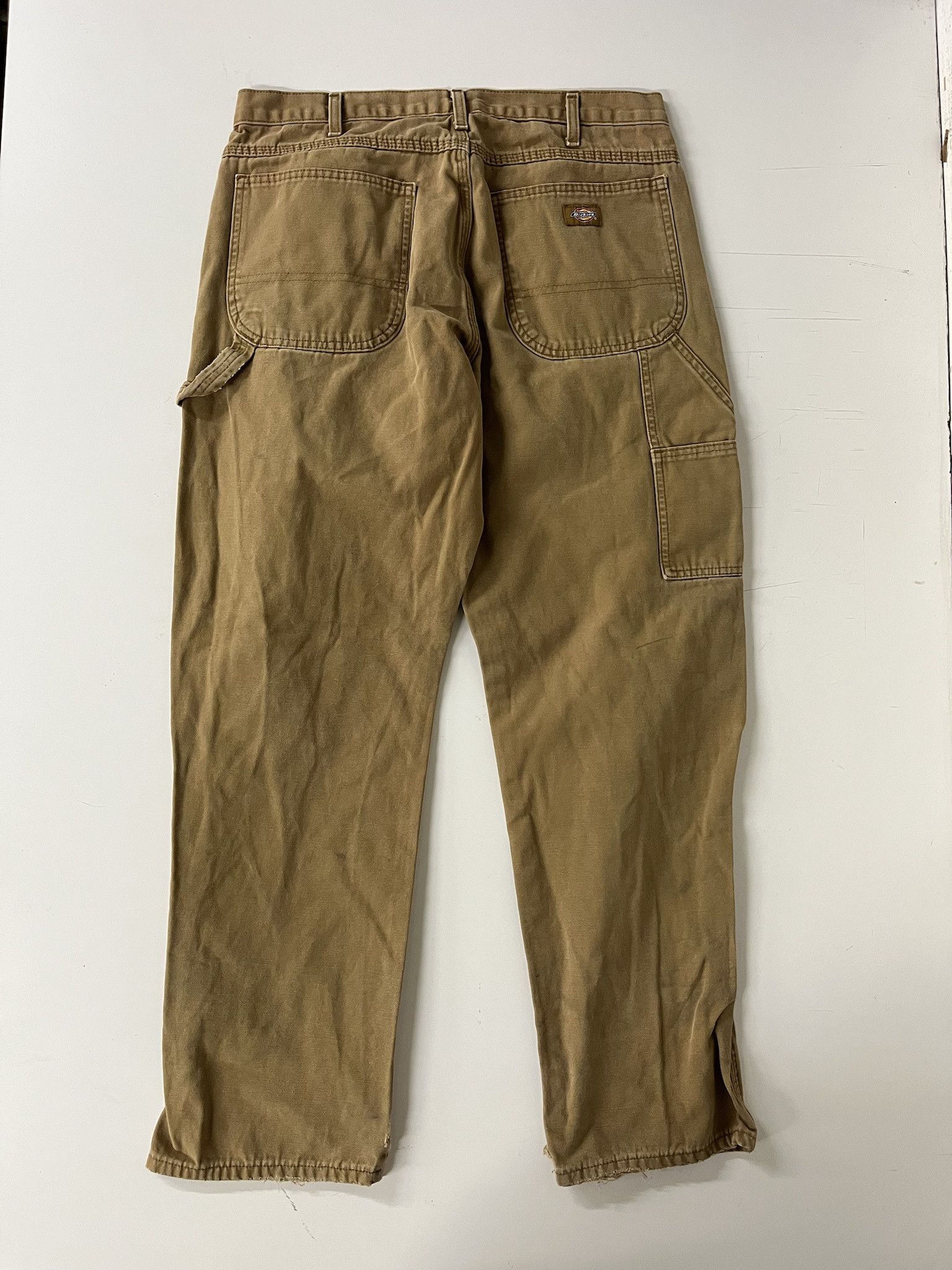 Carhartt Vitnage 2000s Dickies Canvas Carhartt Style Carpenter Wide Leg Cargo Pants Size 34 Size US 34 / EU 50 - 2 Thumbnail