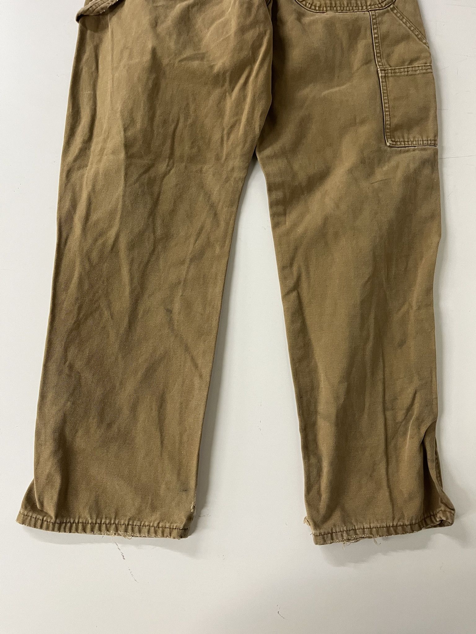 Carhartt Vitnage 2000s Dickies Canvas Carhartt Style Carpenter Wide Leg Cargo Pants Size 34 Size US 34 / EU 50 - 6 Thumbnail