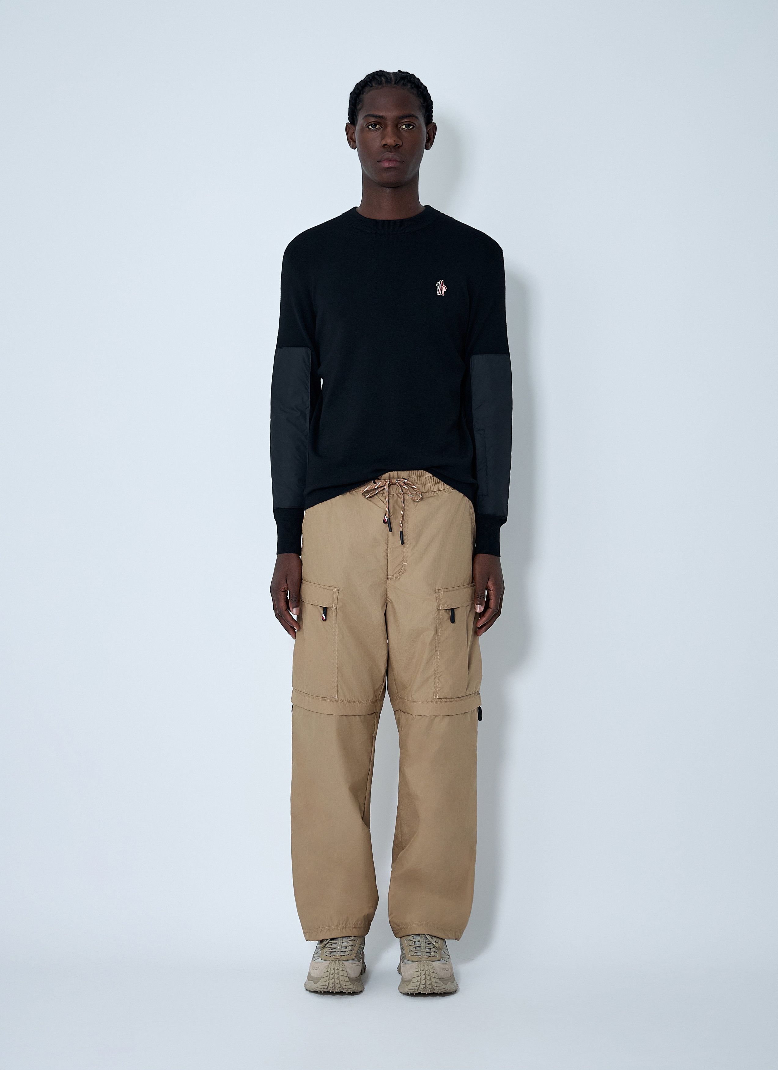 Moncler Grenoble Crewneck Sweater with Nylon Sleeve Patches Size US S / EU 44-46 / 1 - 2 Thumbnail