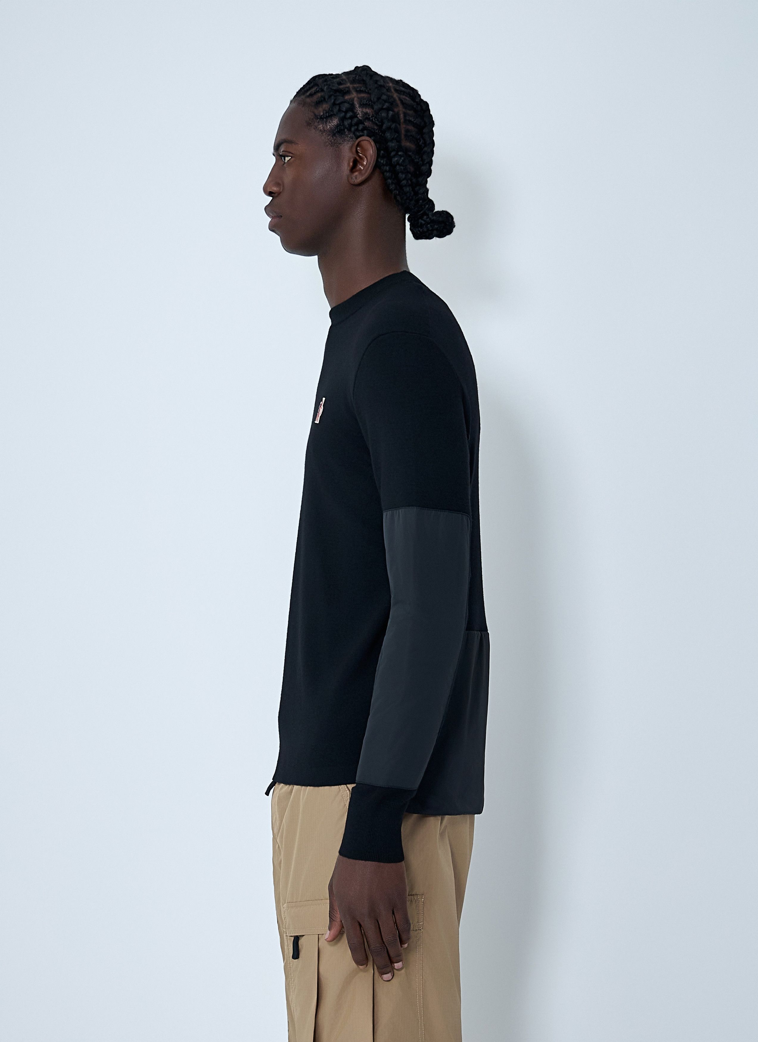 Moncler Grenoble Crewneck Sweater with Nylon Sleeve Patches Size US S / EU 44-46 / 1 - 3 Thumbnail
