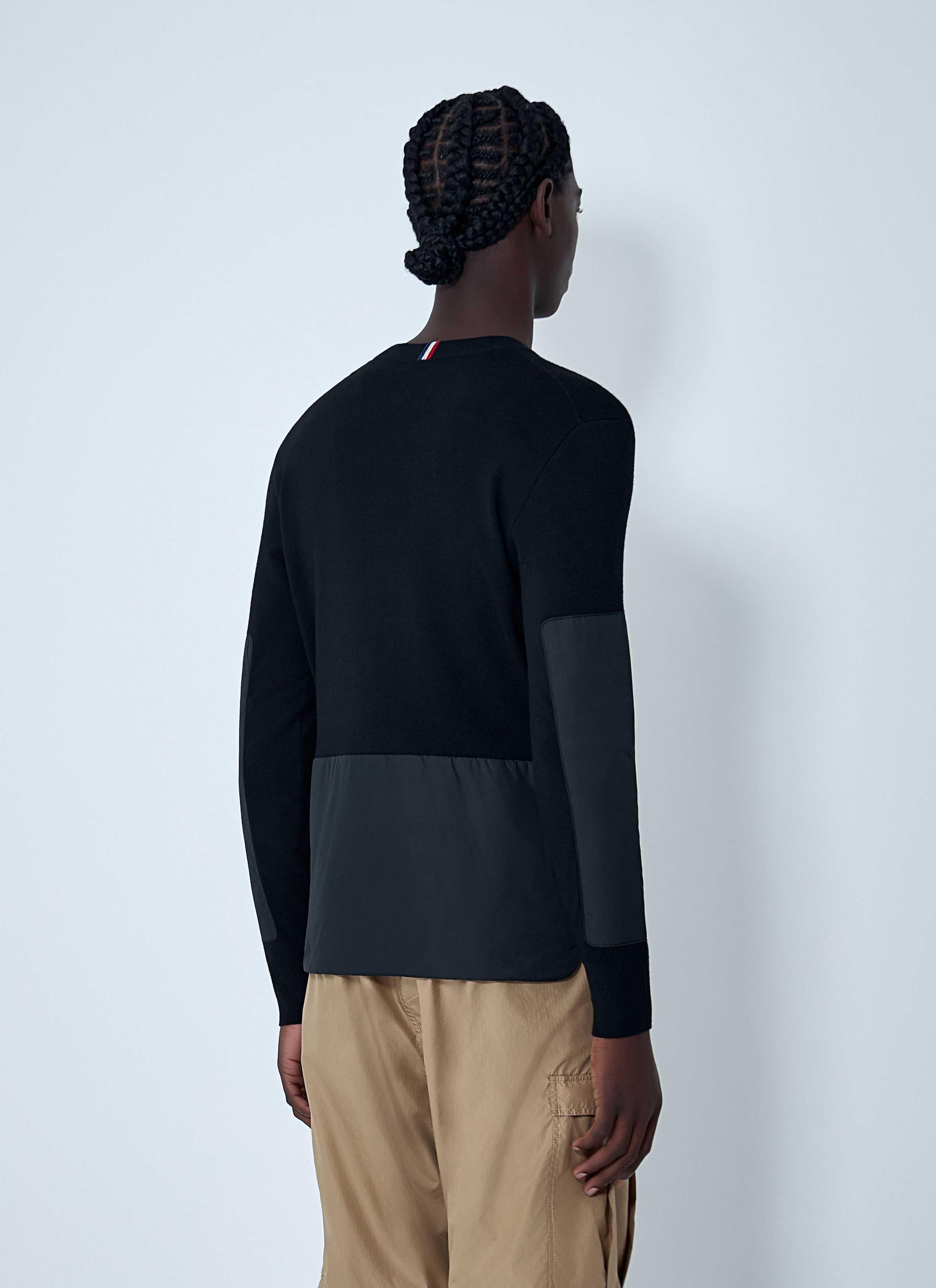 Moncler Grenoble Crewneck Sweater with Nylon Sleeve Patches Size US XL / EU 56 / 4 - 4 Thumbnail