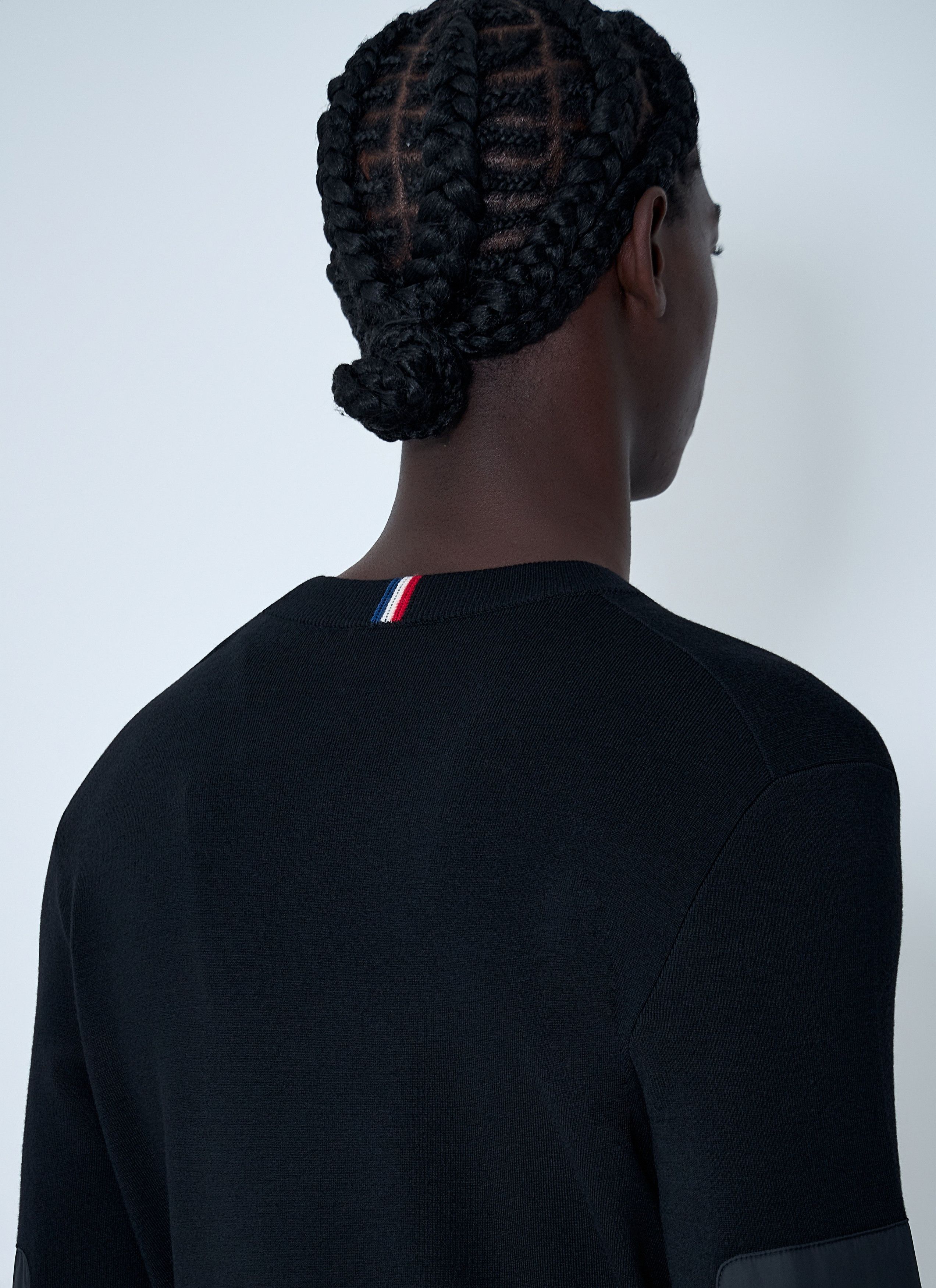 Moncler Grenoble Crewneck Sweater with Nylon Sleeve Patches Size US XXL / EU 58 / 5 - 6 Thumbnail
