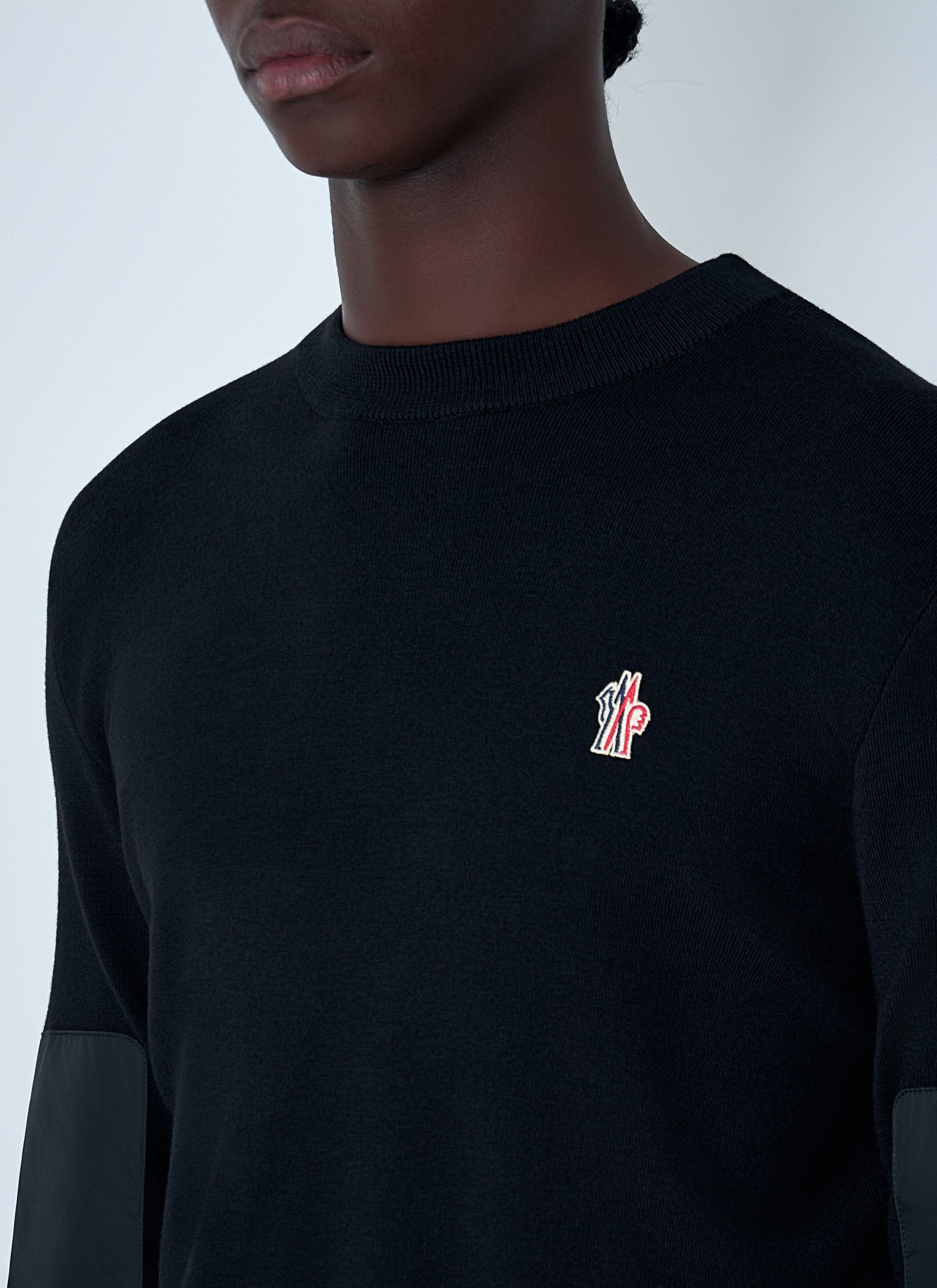Moncler Grenoble Crewneck Sweater with Nylon Sleeve Patches Size US XXL / EU 58 / 5 - 5 Thumbnail