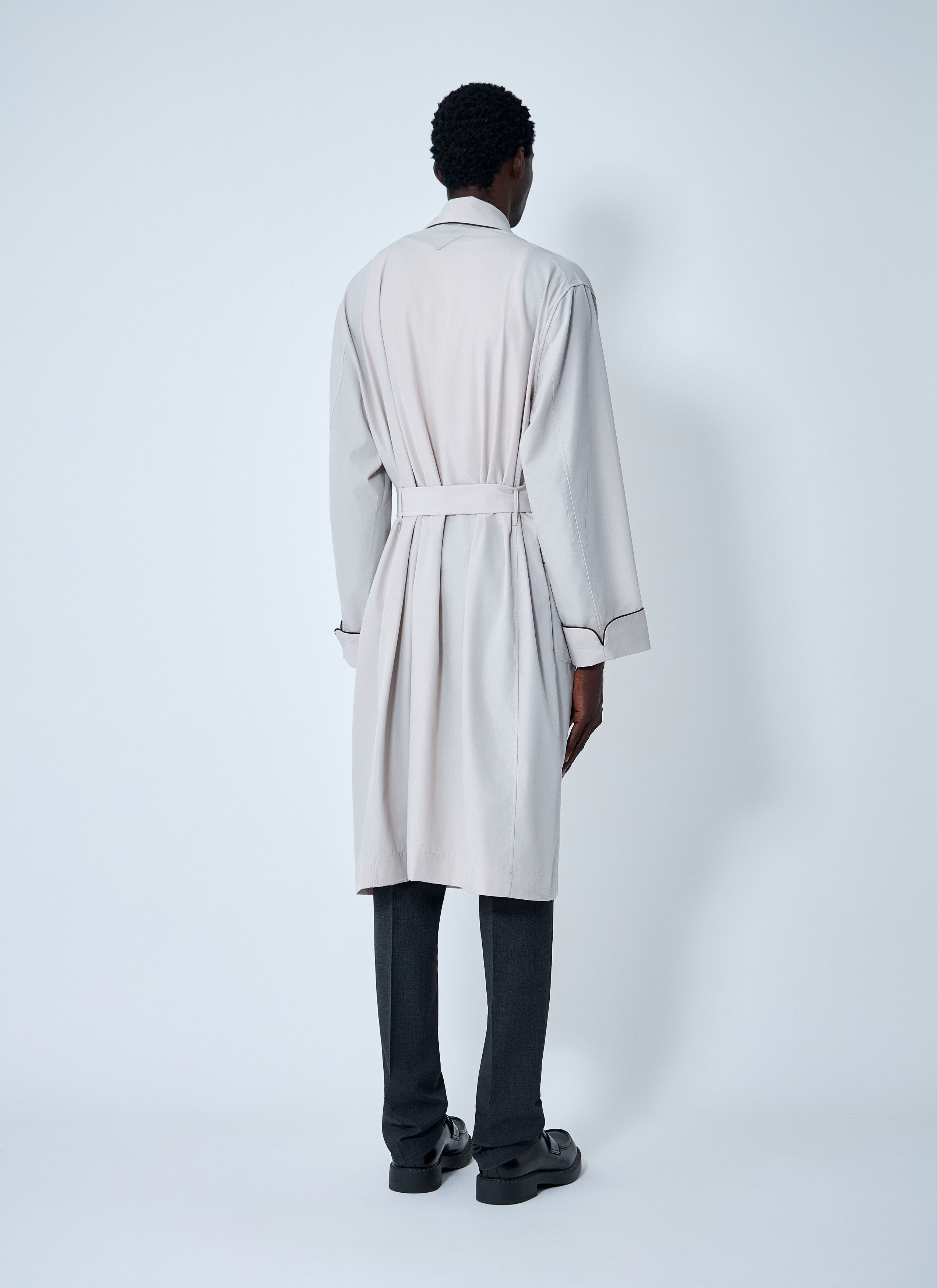 Prada Limestone Robe Coat Size US M / EU 48-50 / 2 - 4 Thumbnail