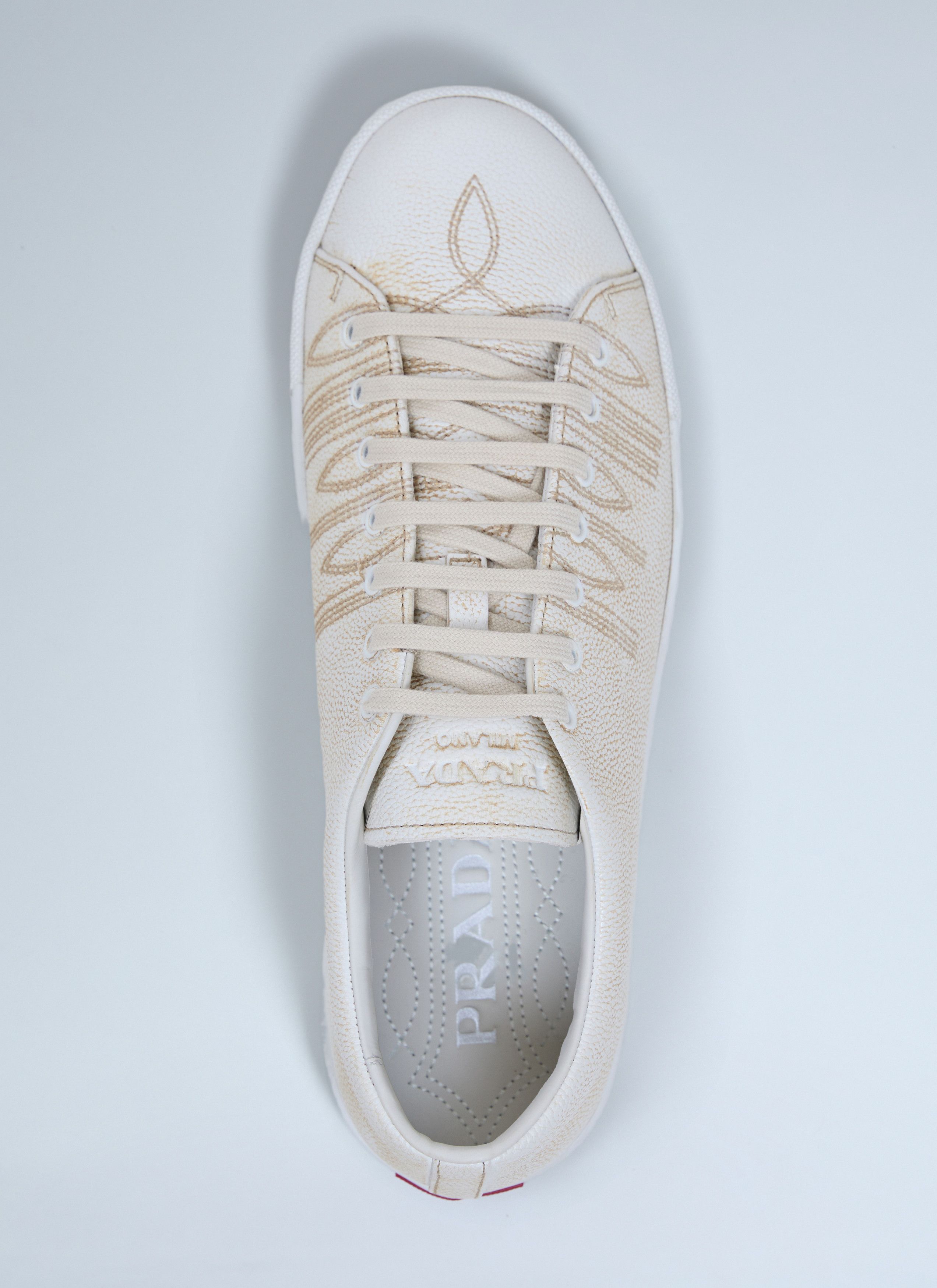 Prada Leather Sneakers Size US 8 / EU 41 - 6 Thumbnail
