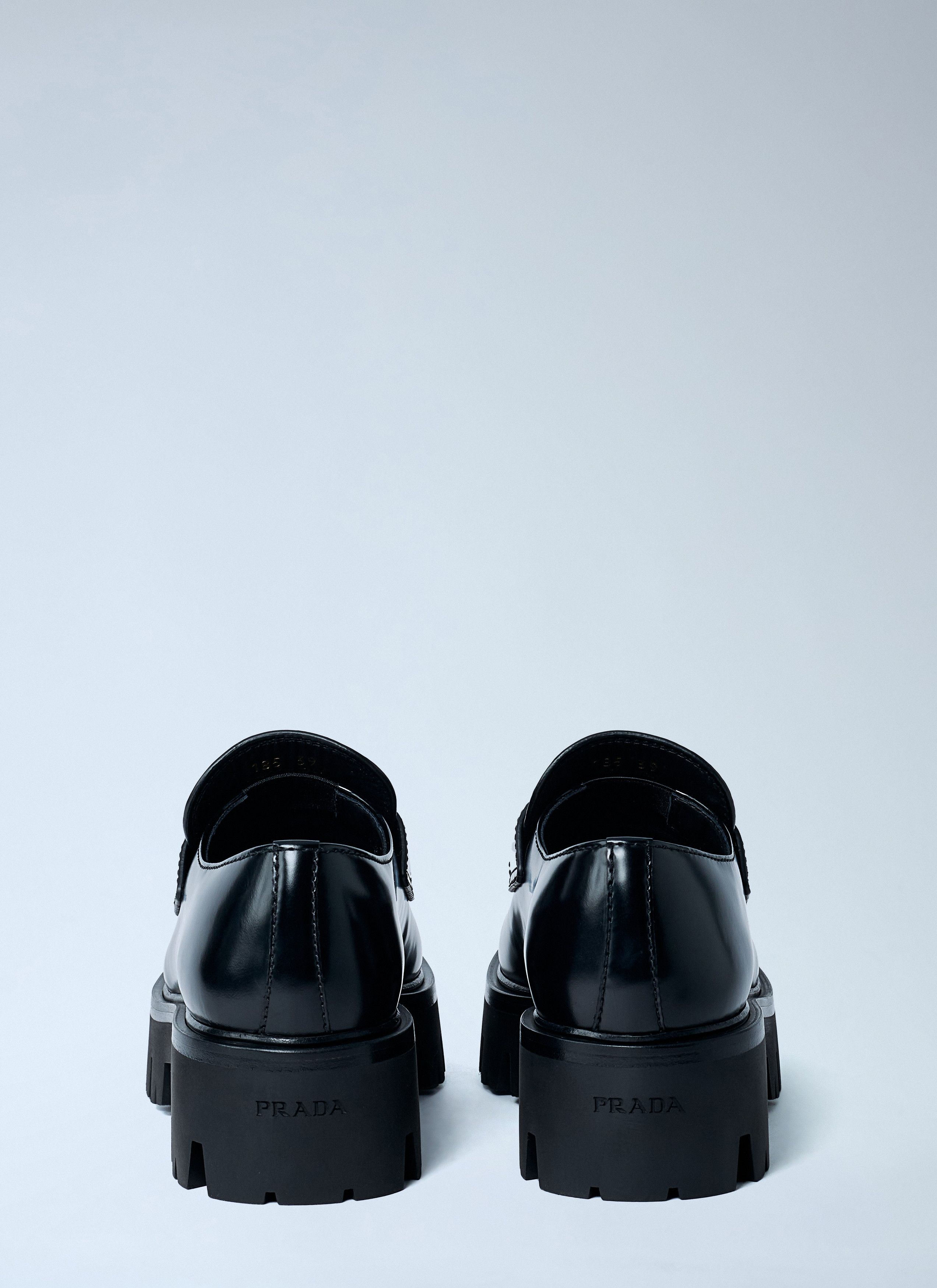 Prada Brushed Leather Loafers Size US 11 / IT 41 - 5 Thumbnail