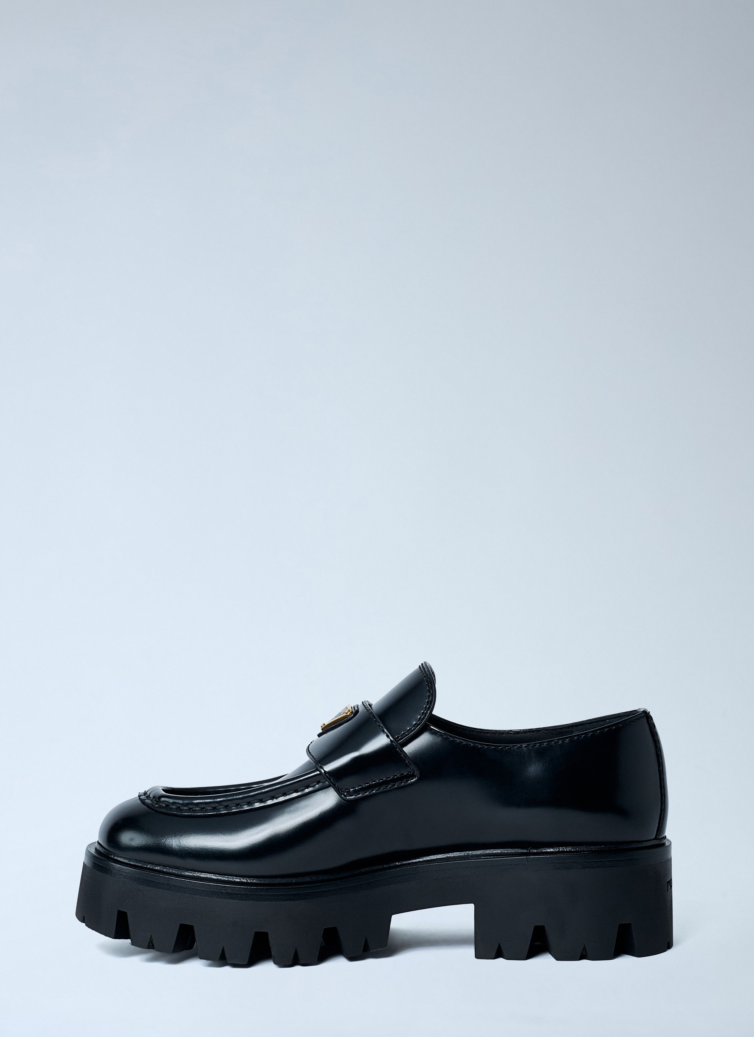 Prada Brushed Leather Loafers Size US 11 / IT 41 - 4 Thumbnail