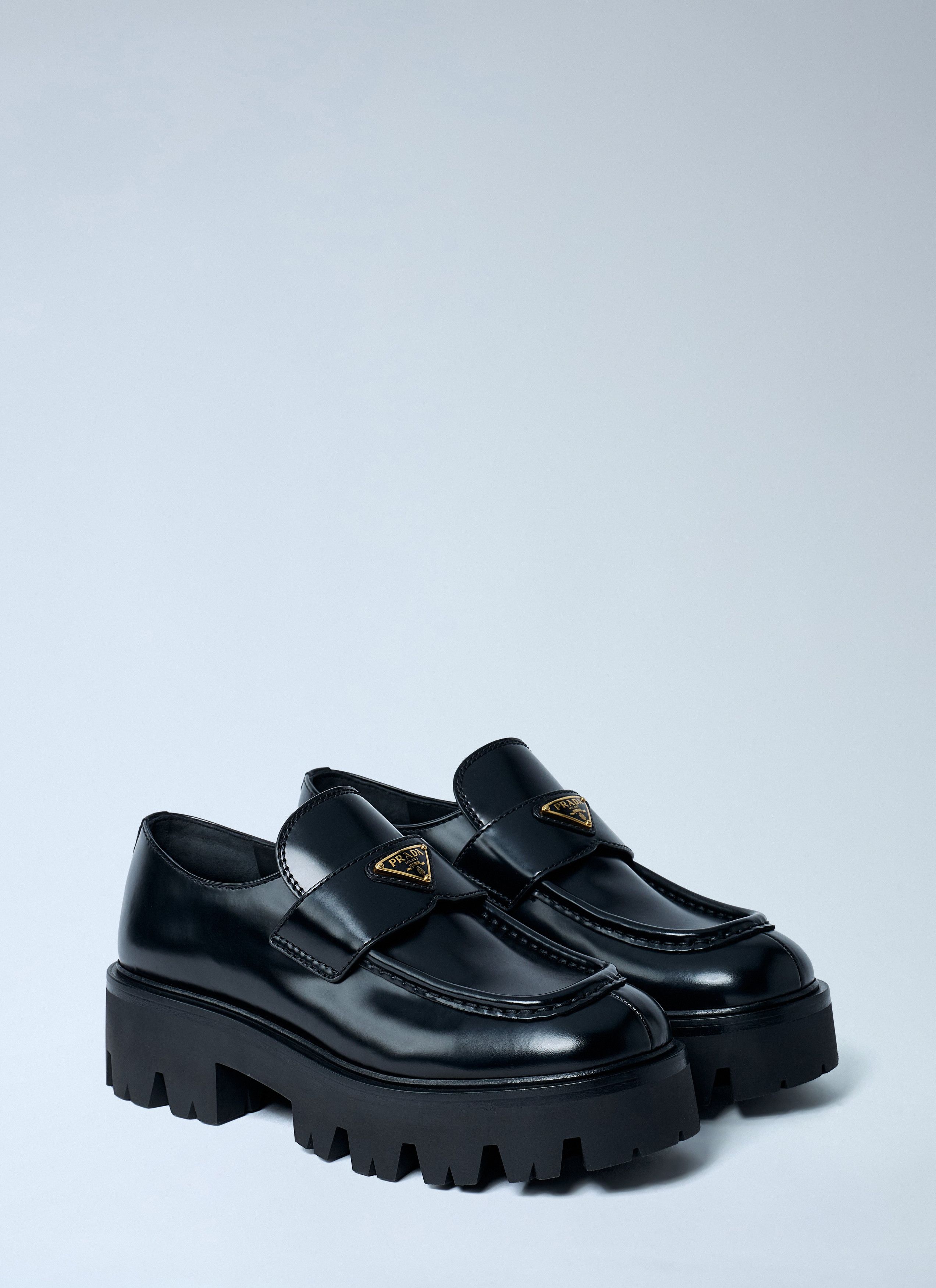 Prada Brushed Leather Loafers Size US 11 / IT 41 - 2 Thumbnail