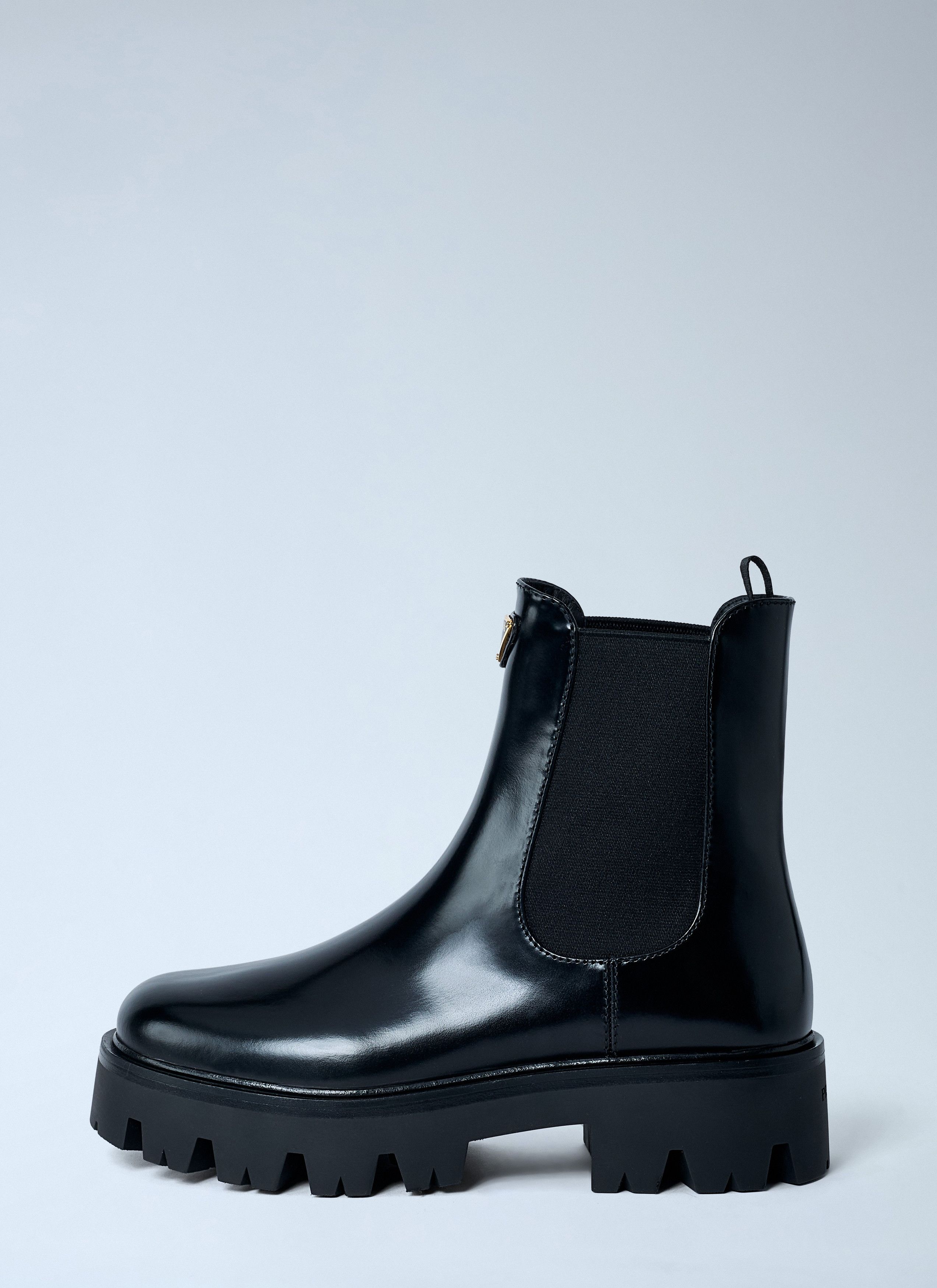 Prada Logo Plaque Ankle Boots Size US 6 / IT 36 - 4 Thumbnail