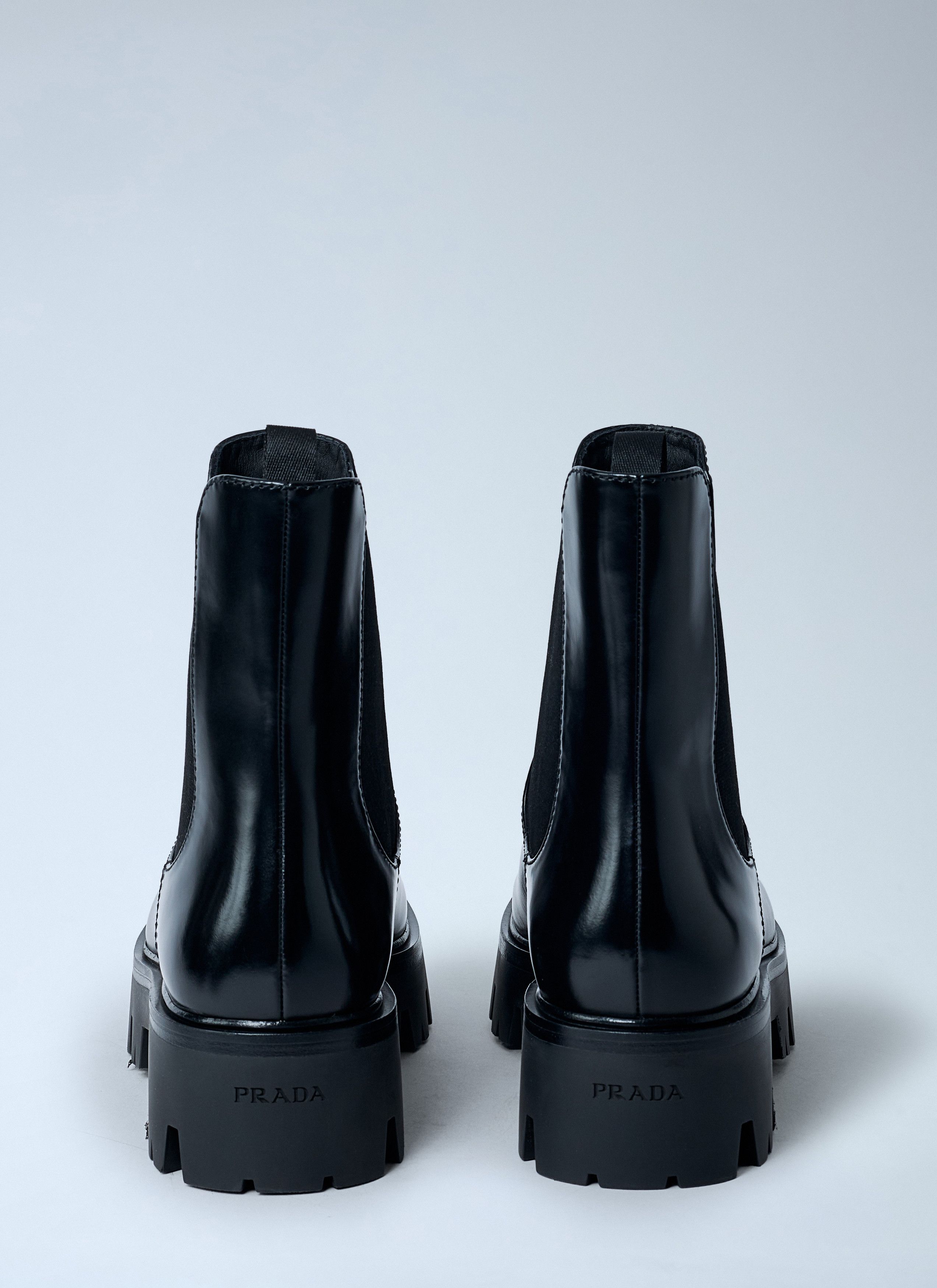 Prada Logo Plaque Ankle Boots Size US 7 / IT 37 - 5 Thumbnail