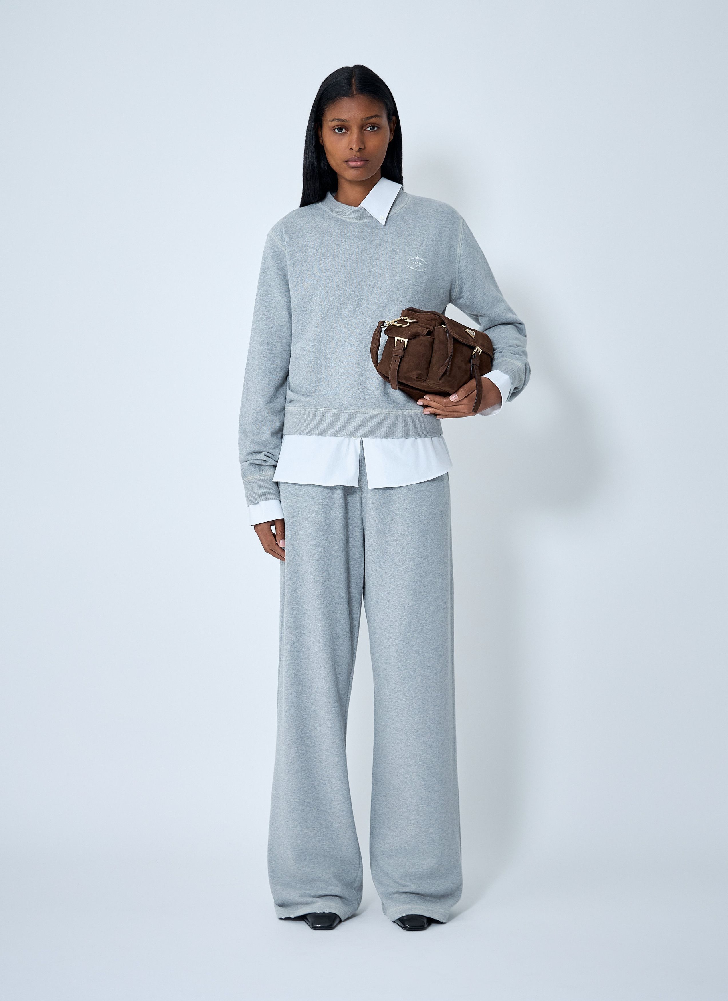 Prada Cotton Sweatshirt Size XS / US 0-2 / IT 36-38 - 2 Thumbnail