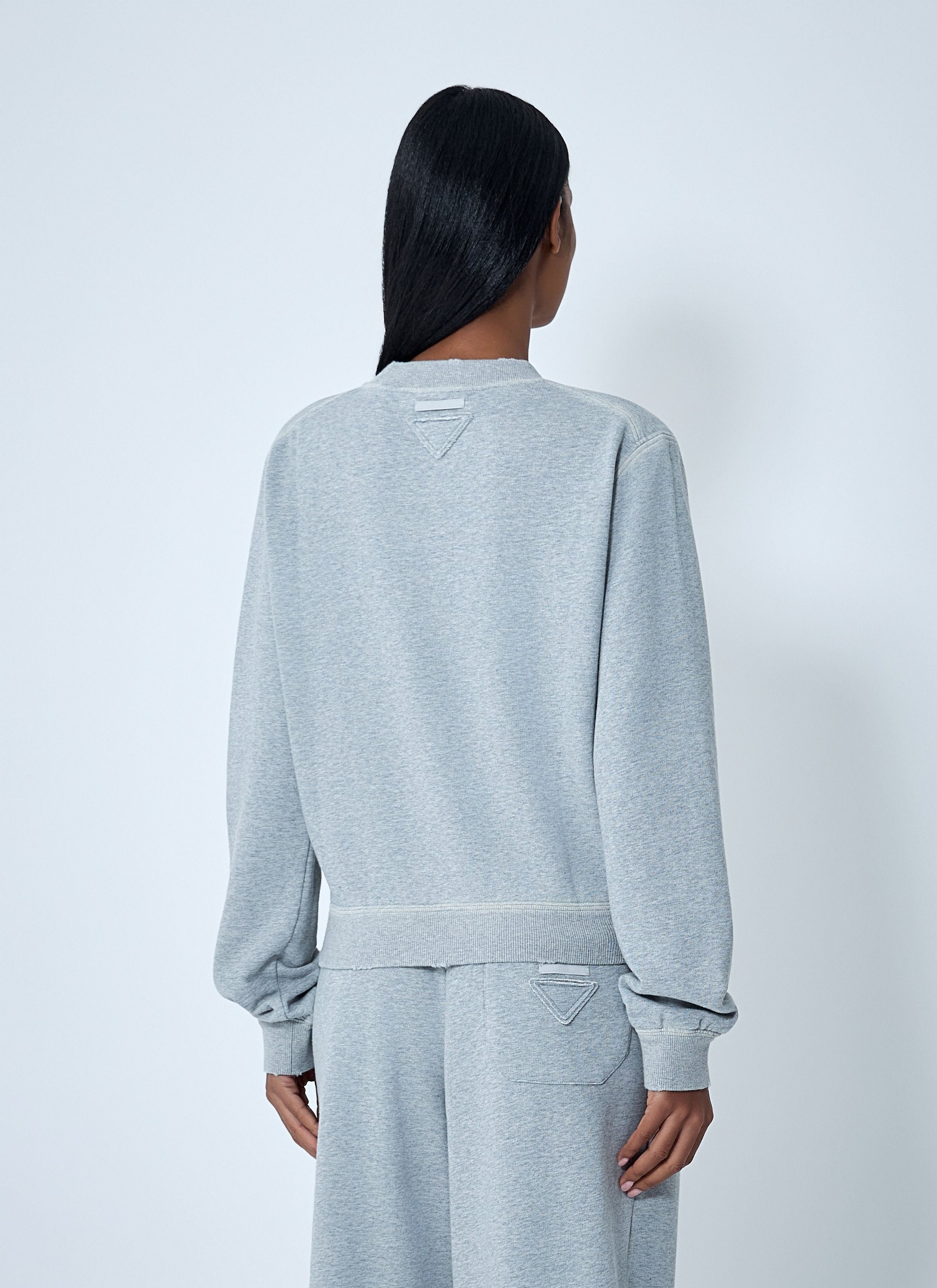 Prada Cotton Sweatshirt Size XS / US 0-2 / IT 36-38 - 4 Thumbnail