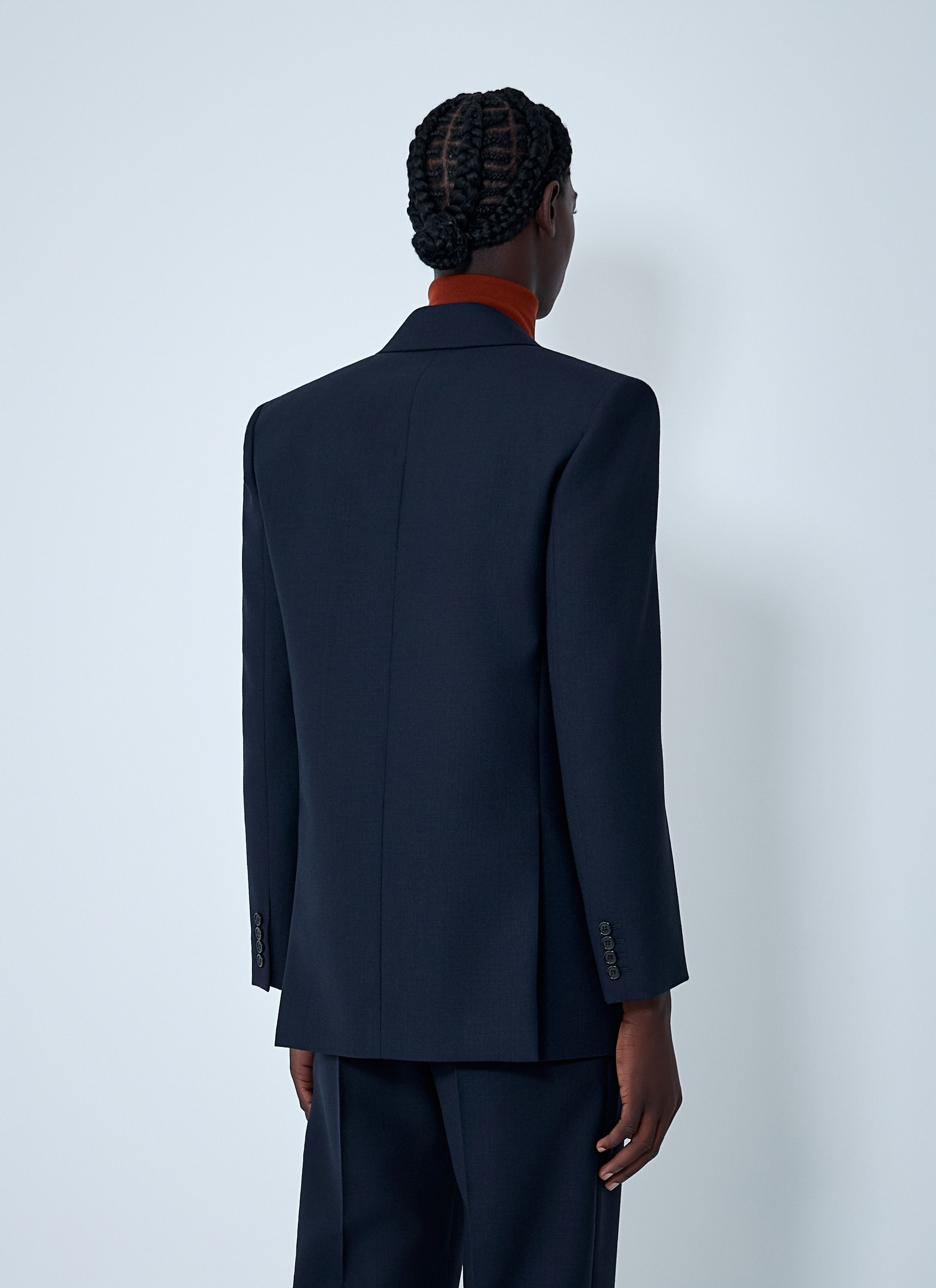 Saint Laurent Paris Wool Double-Breasted Blazer Size US S / EU 44-46 / 1 - 4 Thumbnail