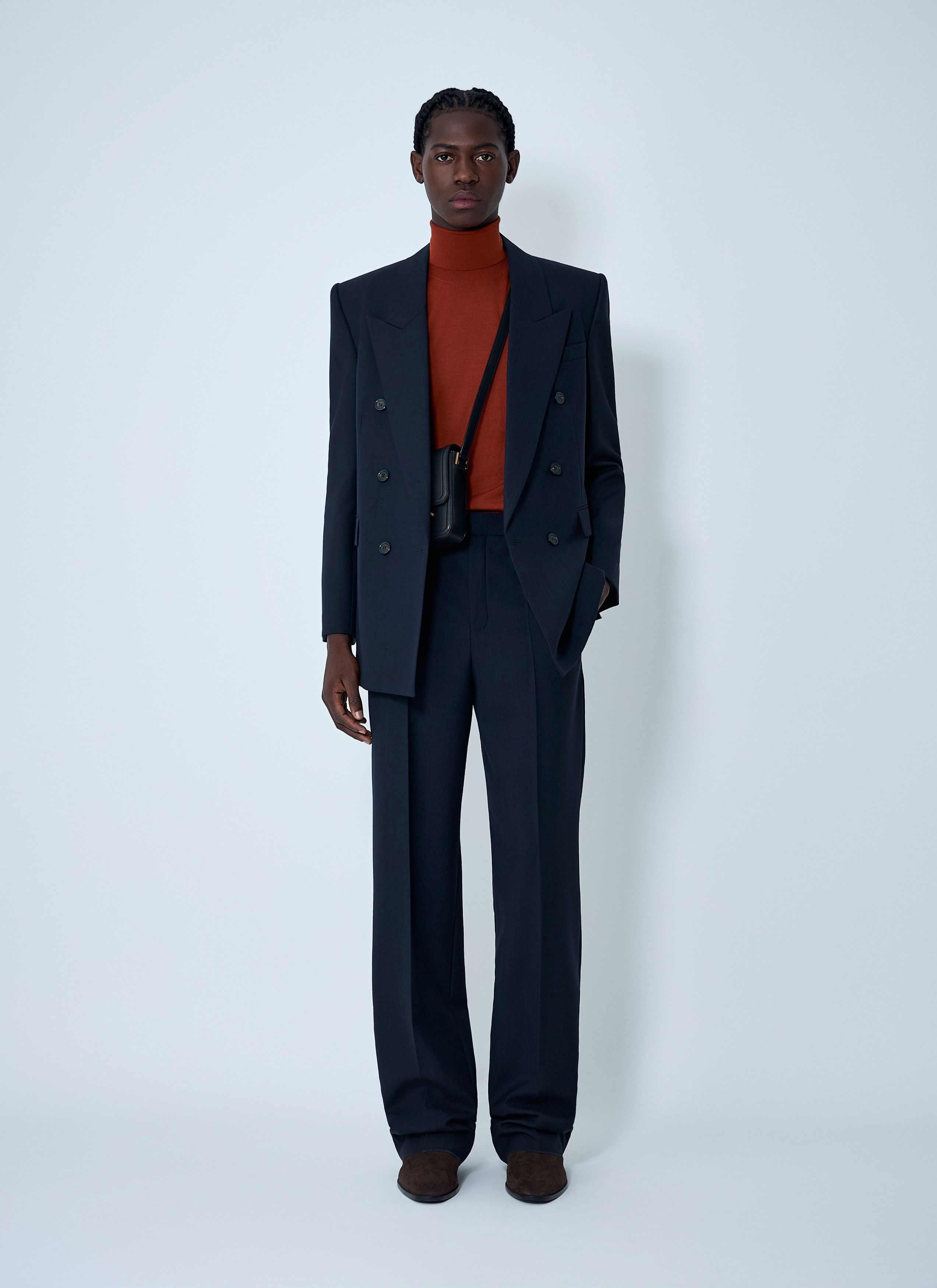 Saint Laurent Paris Wool Double-Breasted Blazer Size US S / EU 44-46 / 1 - 2 Thumbnail