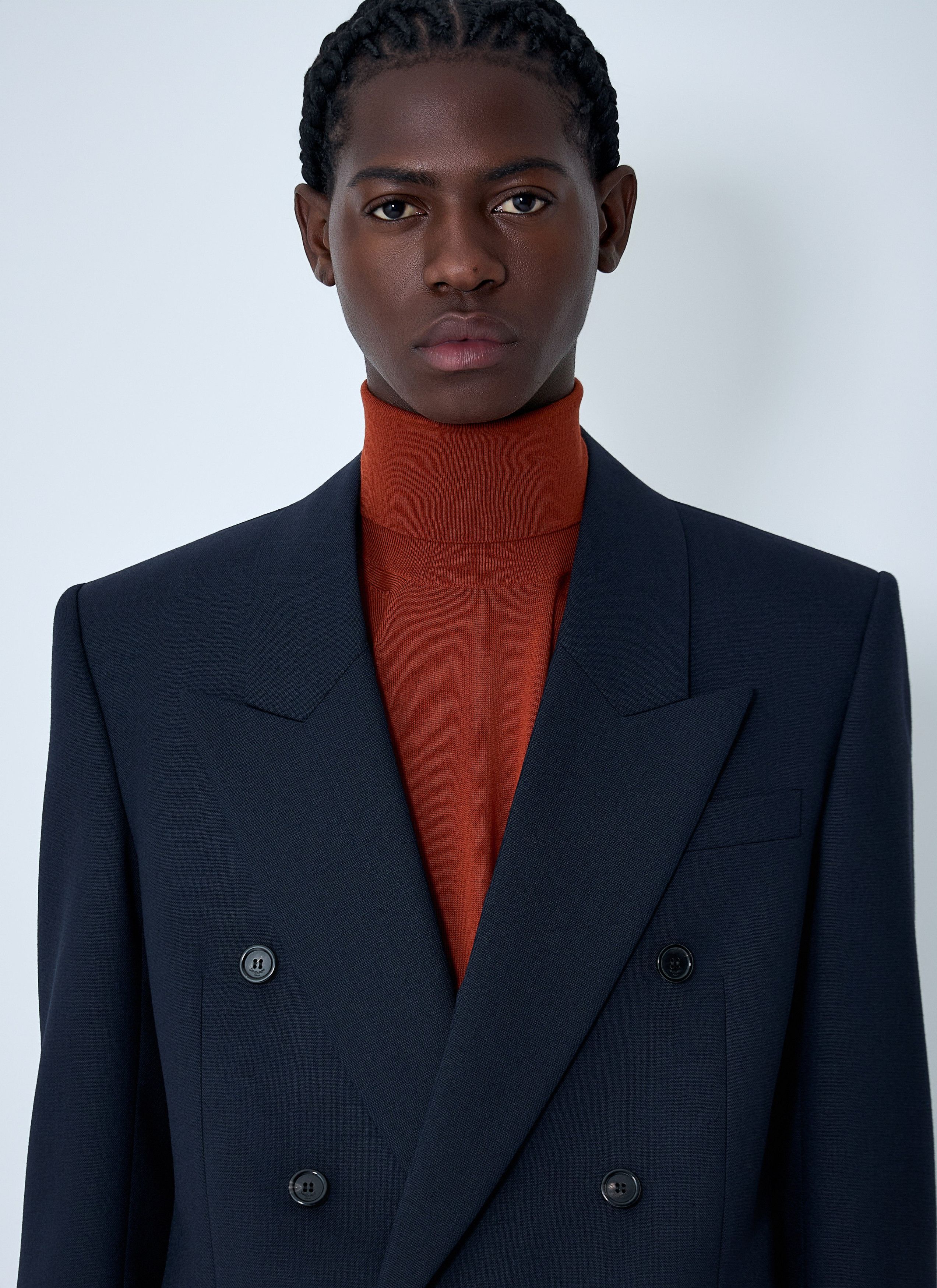 Saint Laurent Paris Wool Double-Breasted Blazer Size US S / EU 44-46 / 1 - 5 Thumbnail
