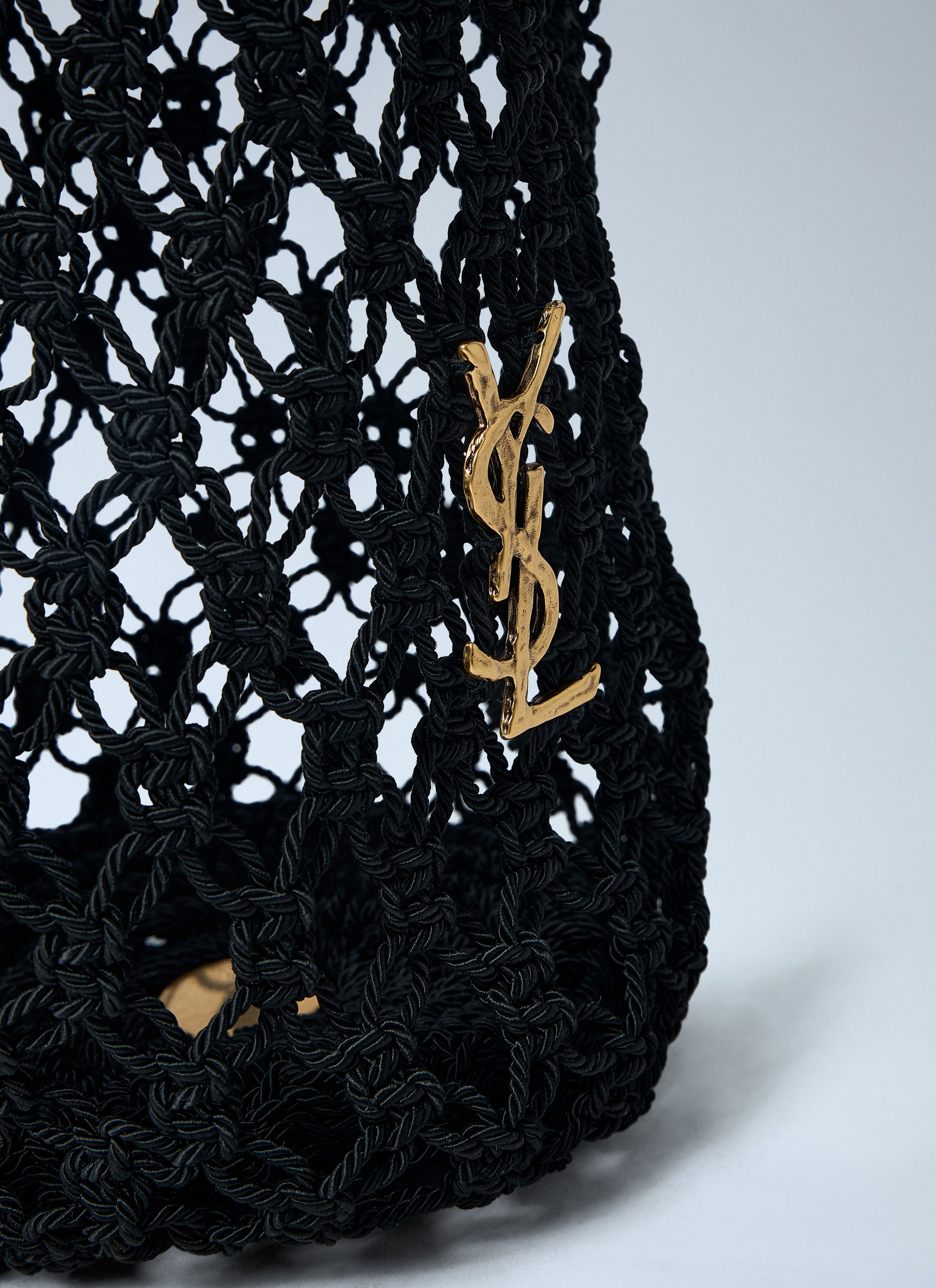 Saint Laurent Paris Large Cassandre Crochet Tote Bag Size ONE SIZE - 3 Thumbnail