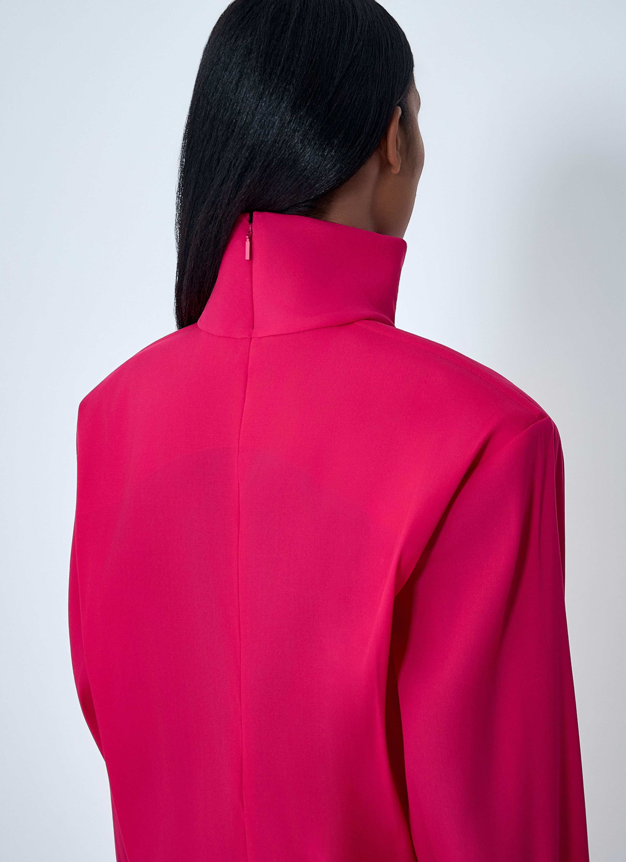Saint Laurent Paris High Neck Long Sleeve Dress Size S / US 4 / IT 40 - 6 Thumbnail