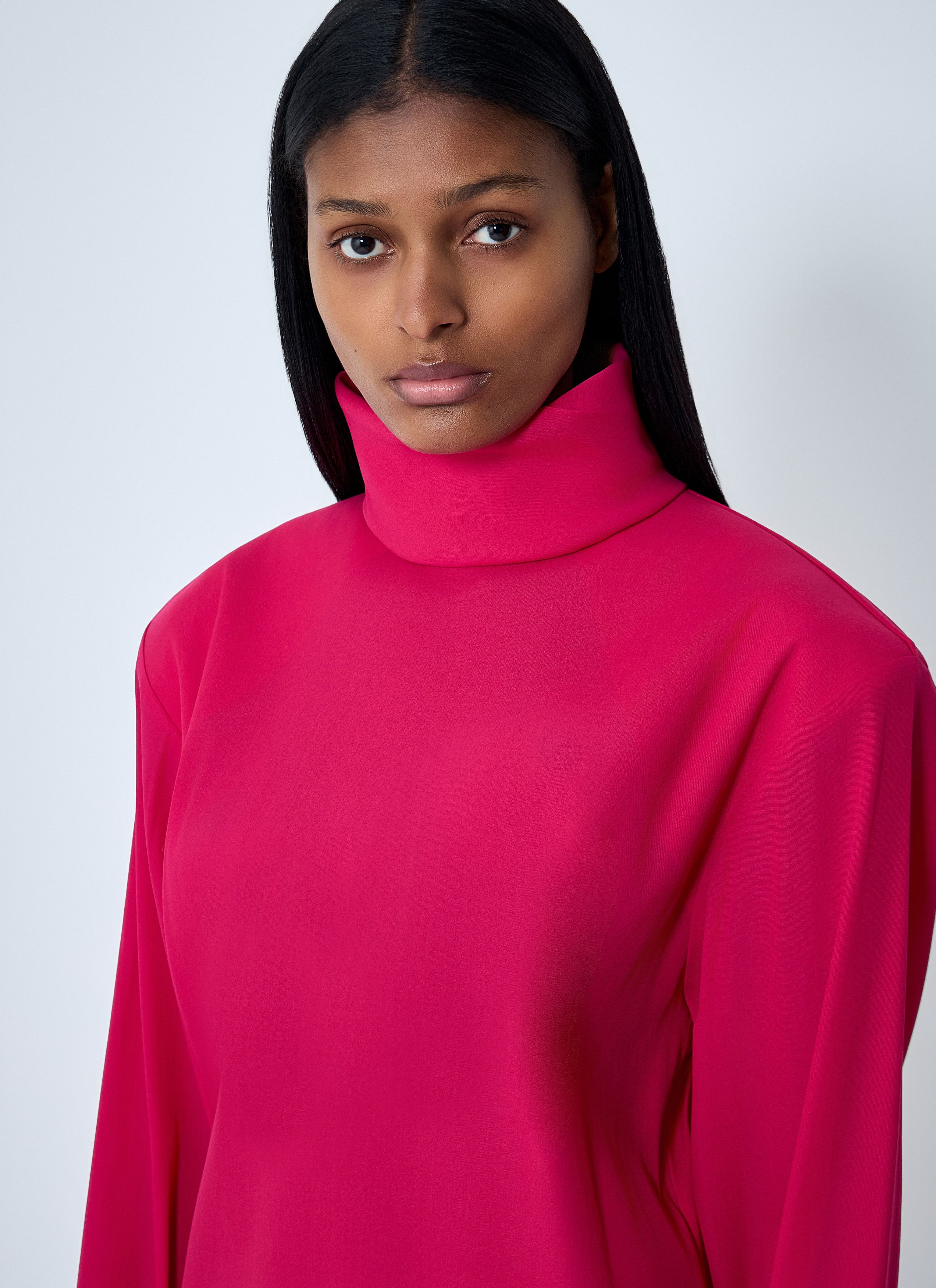 Saint Laurent Paris High Neck Long Sleeve Dress Size S / US 4 / IT 40 - 5 Thumbnail