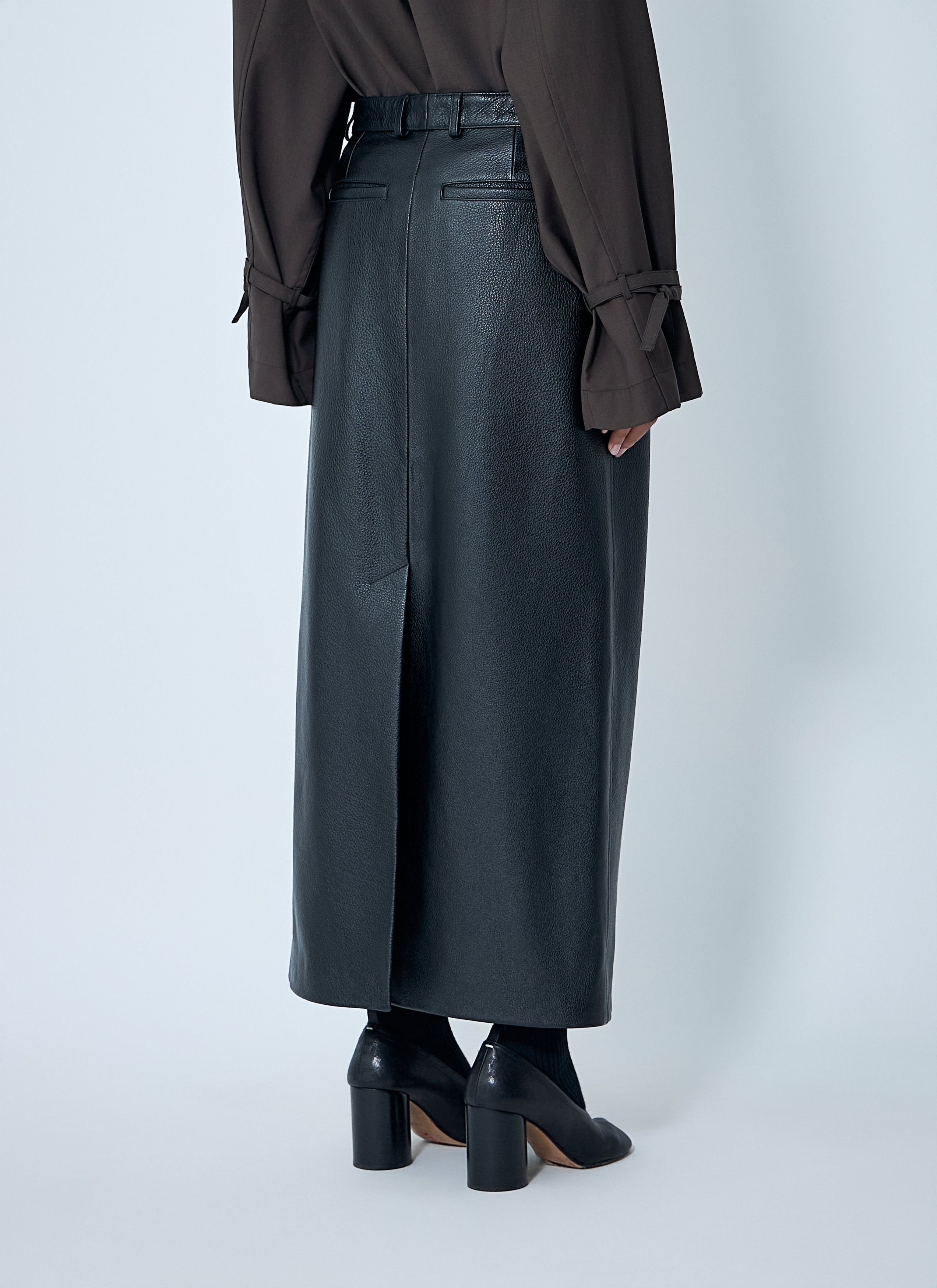 Toteme Leather Skirt Size 34" / US 12 / IT 48 - 4 Thumbnail