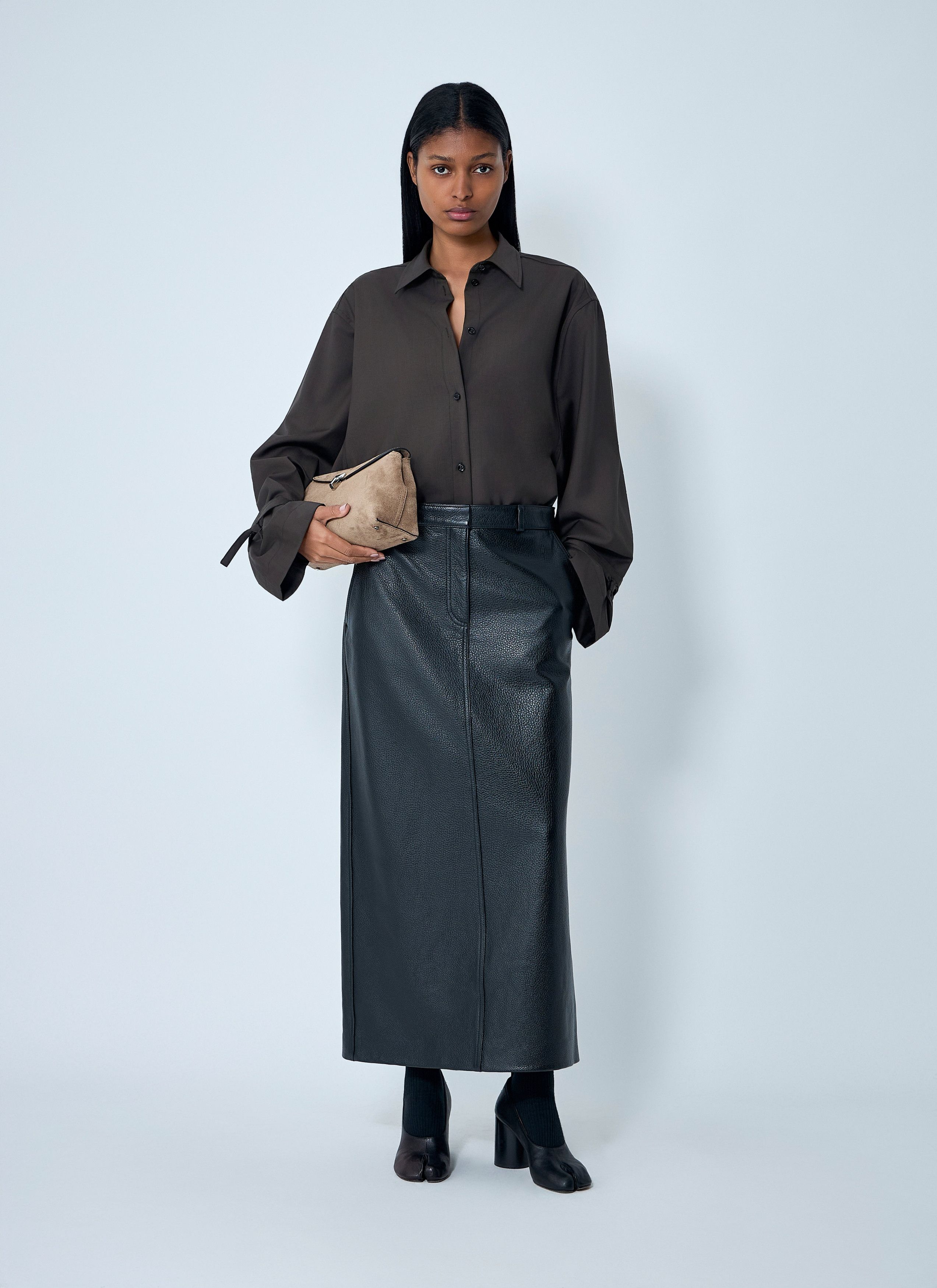 Toteme Leather Skirt Size 34" / US 12 / IT 48 - 2 Thumbnail