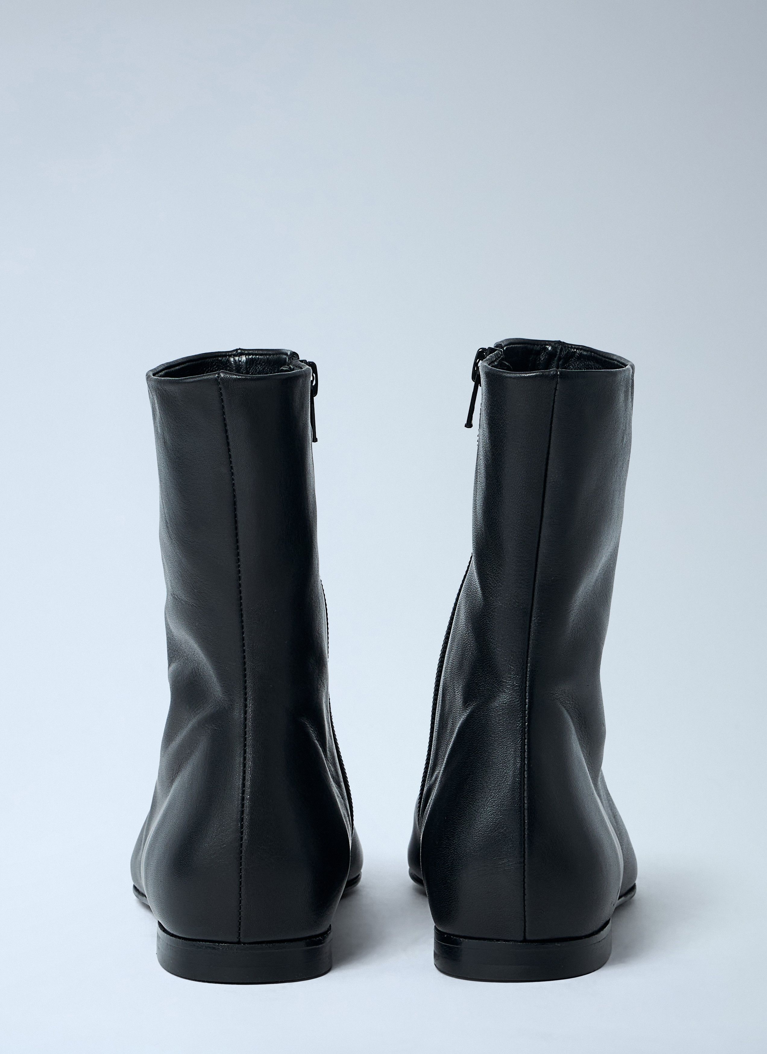 Toteme Zipped Leather Chelsea Boots Size US 7 / IT 37 - 5 Thumbnail
