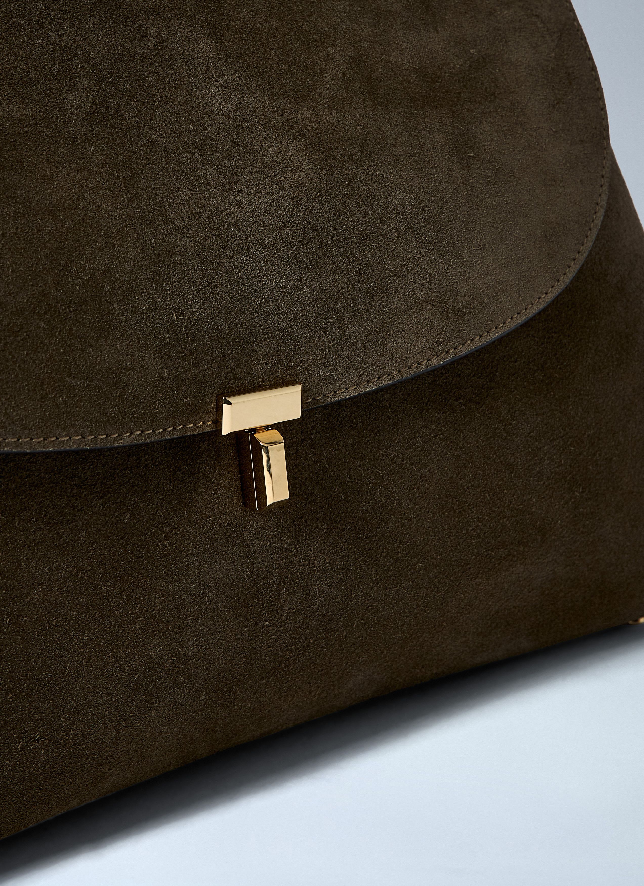 Toteme T-Lock Suede Satchel Bag Size ONE SIZE - 3 Thumbnail