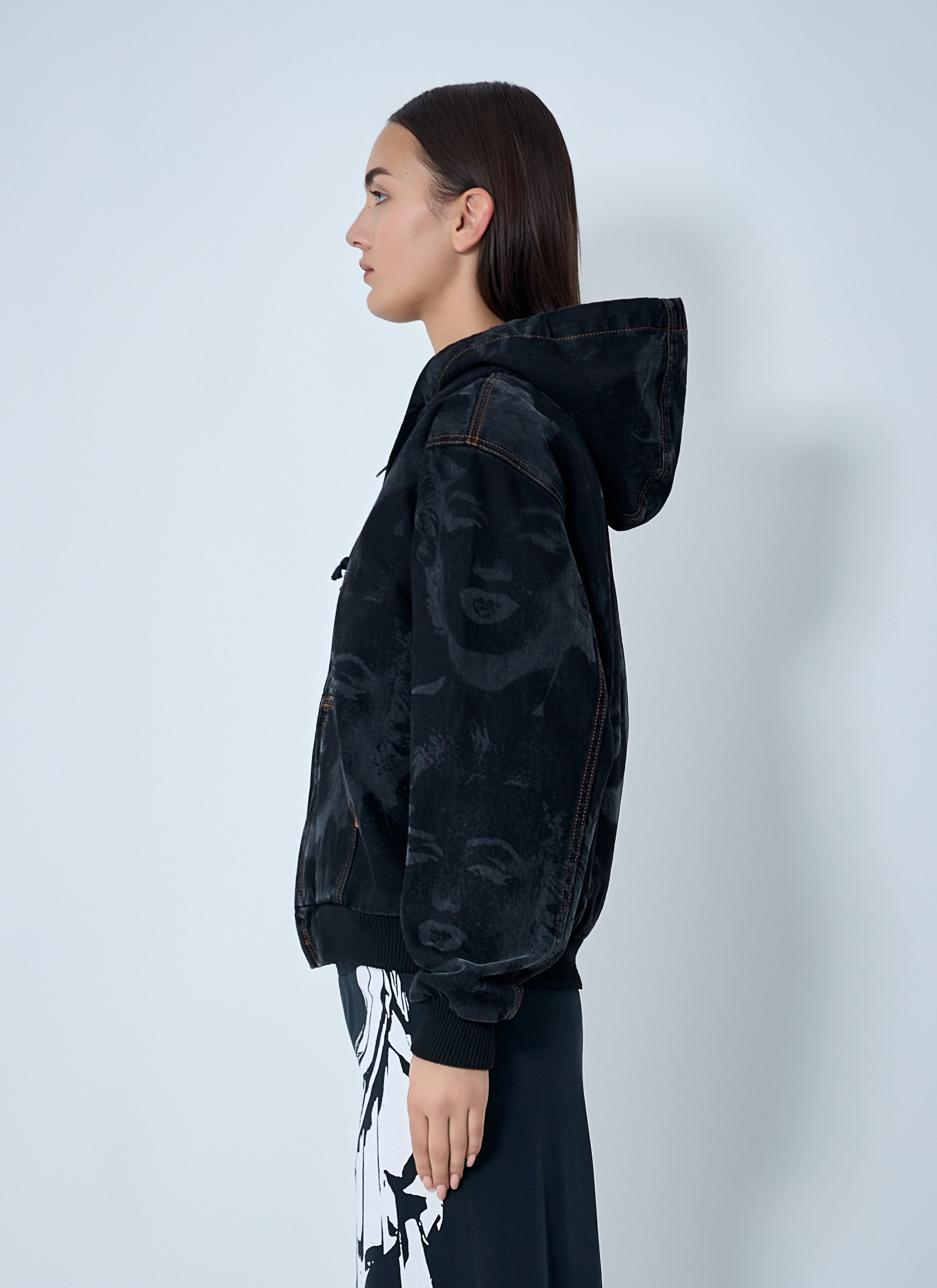 Vaquera Marilyn Denim Hooded Jacket Size S / US 4 / IT 40 - 3 Thumbnail