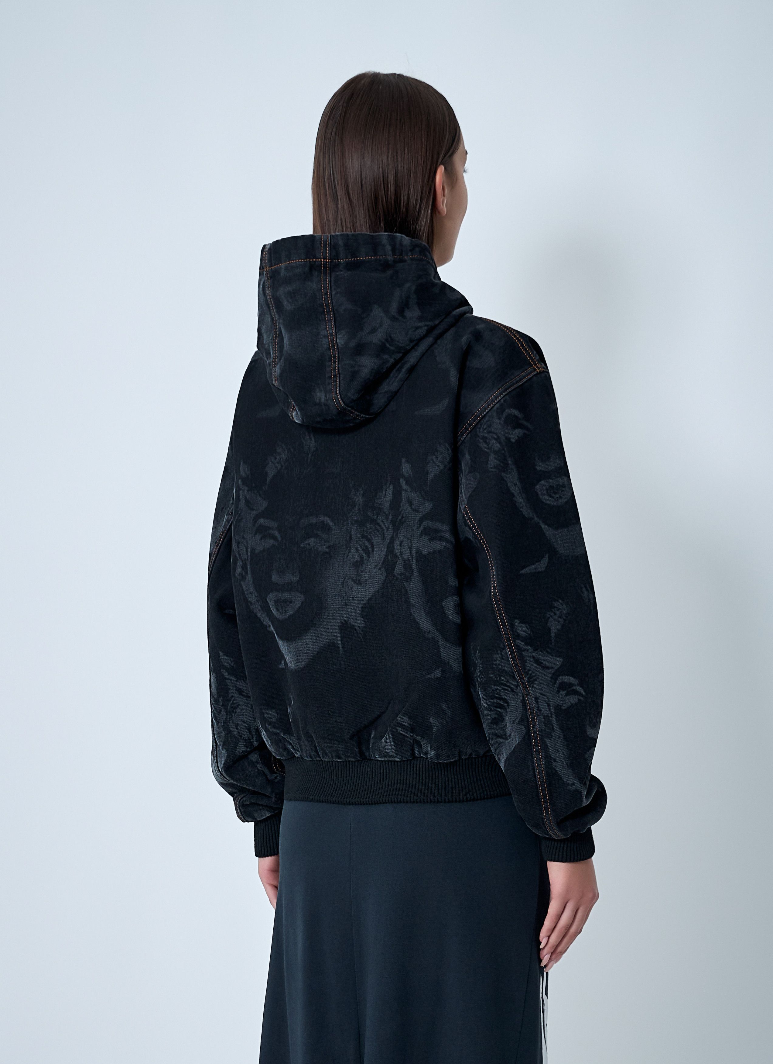 Vaquera Marilyn Denim Hooded Jacket Size S / US 4 / IT 40 - 4 Thumbnail