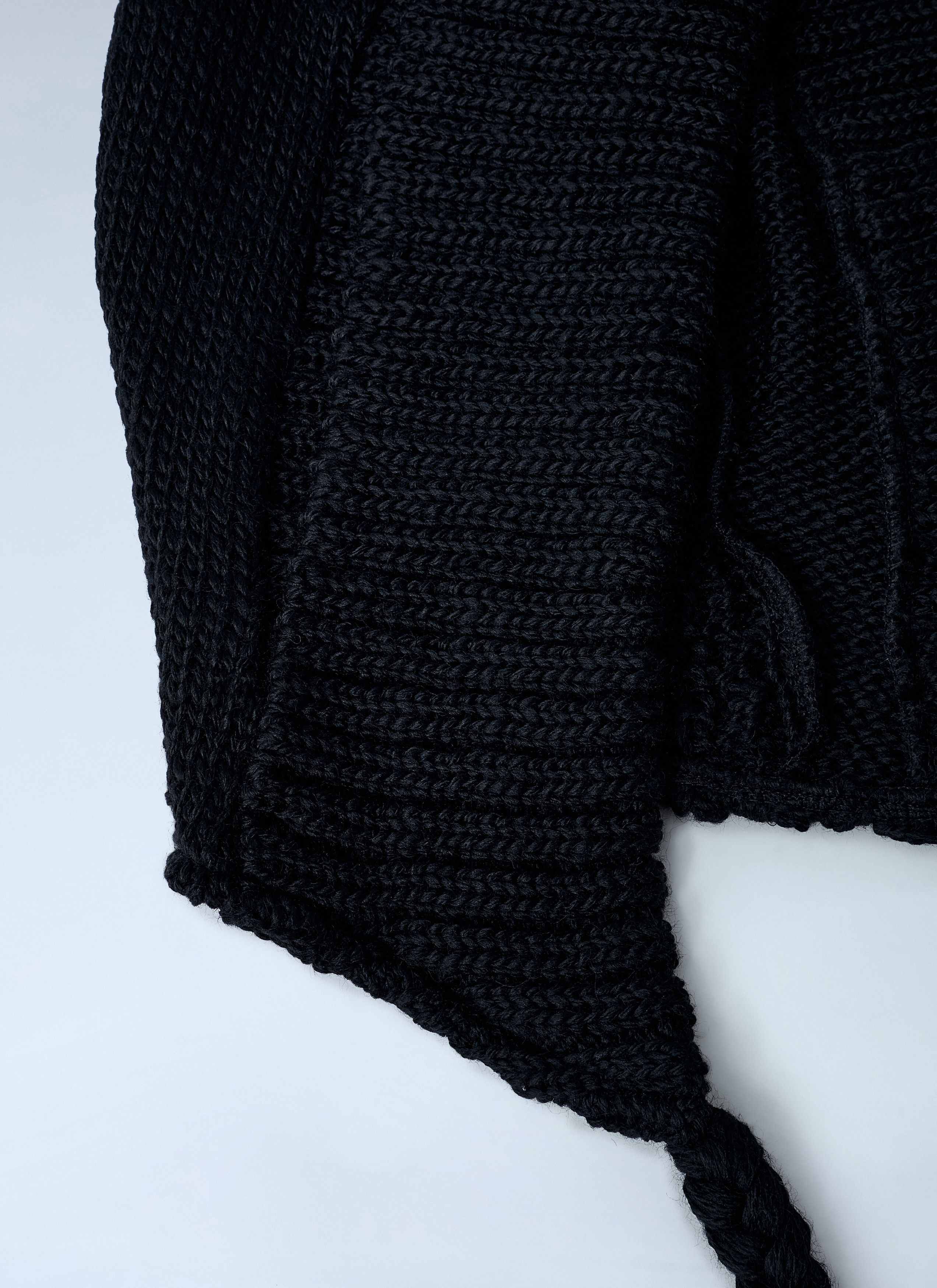 Yohji Yamamoto Aran Hooded Hat Size ONE SIZE - 3 Thumbnail