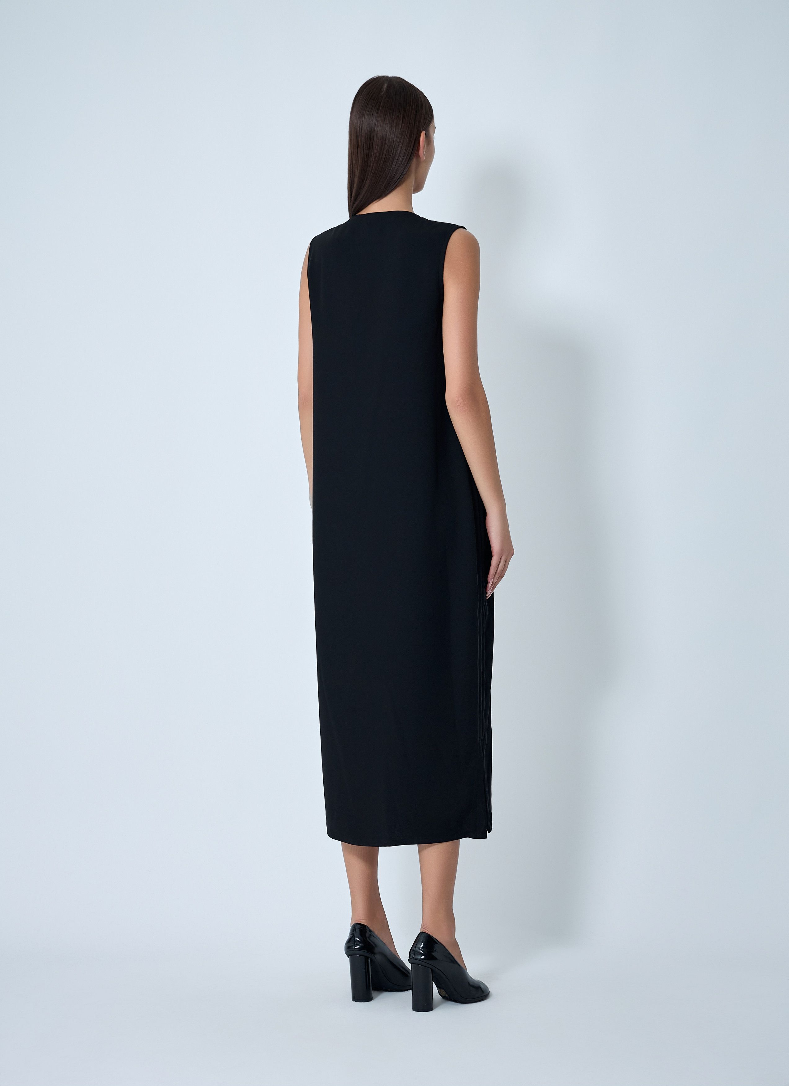 Yohji Yamamoto Double Knit Midi Dress Size M / US 6-8 / IT 42-44 - 4 Thumbnail