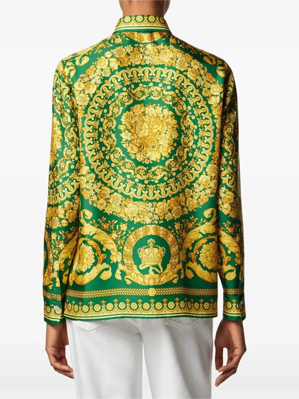 Versace Formal Shirt With `Baroque Heritage` Print Size M / US 6-8 / IT 42-44 - 5 Thumbnail