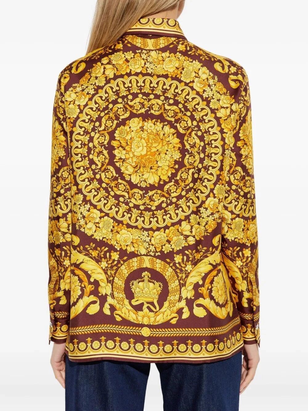 Versace Formal Shirt With `Baroque Heritage` Print Size M / US 6-8 / IT 42-44 - 4 Thumbnail