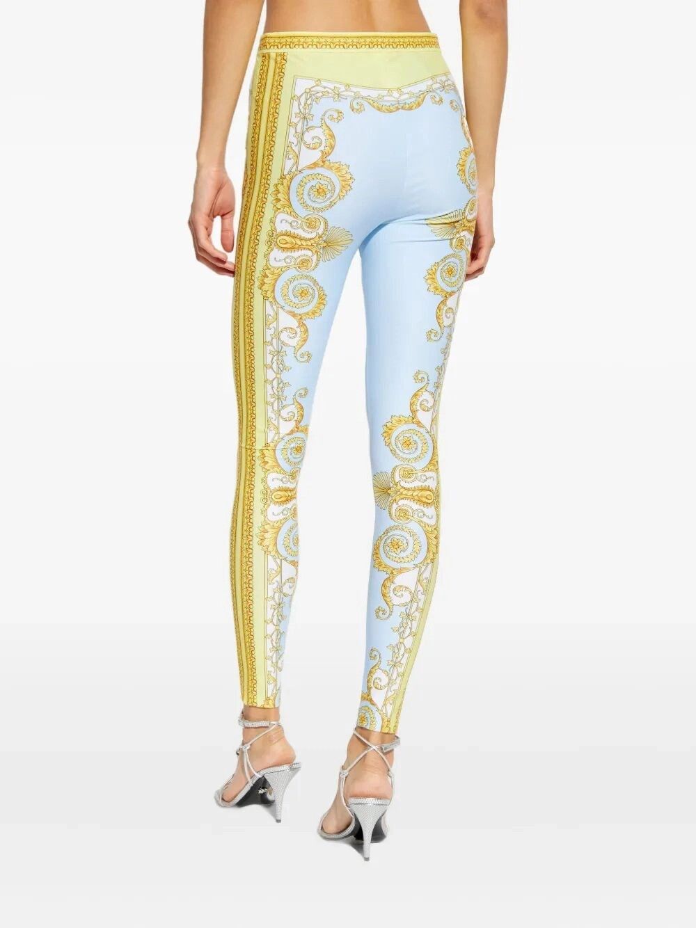 Versace Leggings `Spring Barocco` Size 28" / US 6 / IT 42 - 2 Thumbnail