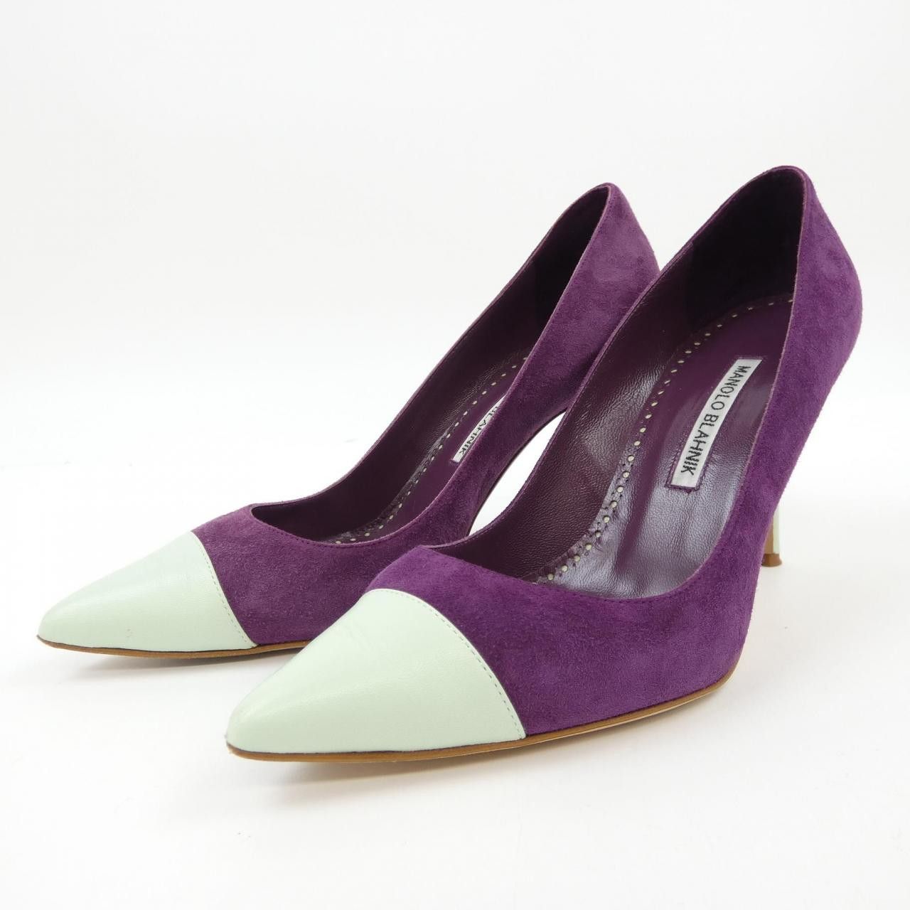 Manolo Blahnik Manolo Blahnik Manolo Blahnik Pumps Leather Shoes DUTY FREE for USA Size ONE SIZE - 3 Thumbnail