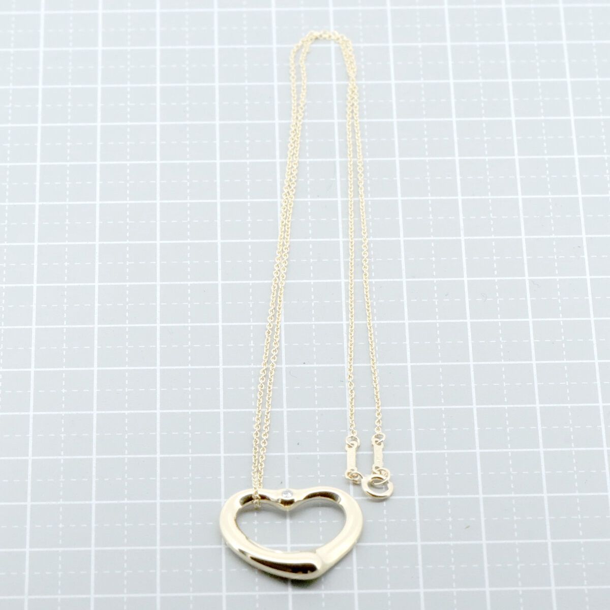 Tiffany & Co. Tiffany & Co. Tiffany Open Heart Au750 Necklace Crocodile skin Necklace DUTY FREE for USA Size ONE SIZE - 8 Thumbnail