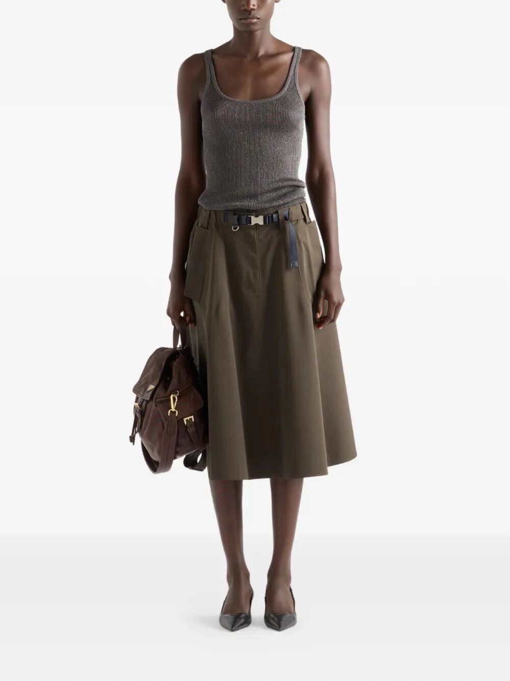 Prada Technical Fabric Skirt Size 28" / US 6 / IT 42 - 2 Thumbnail