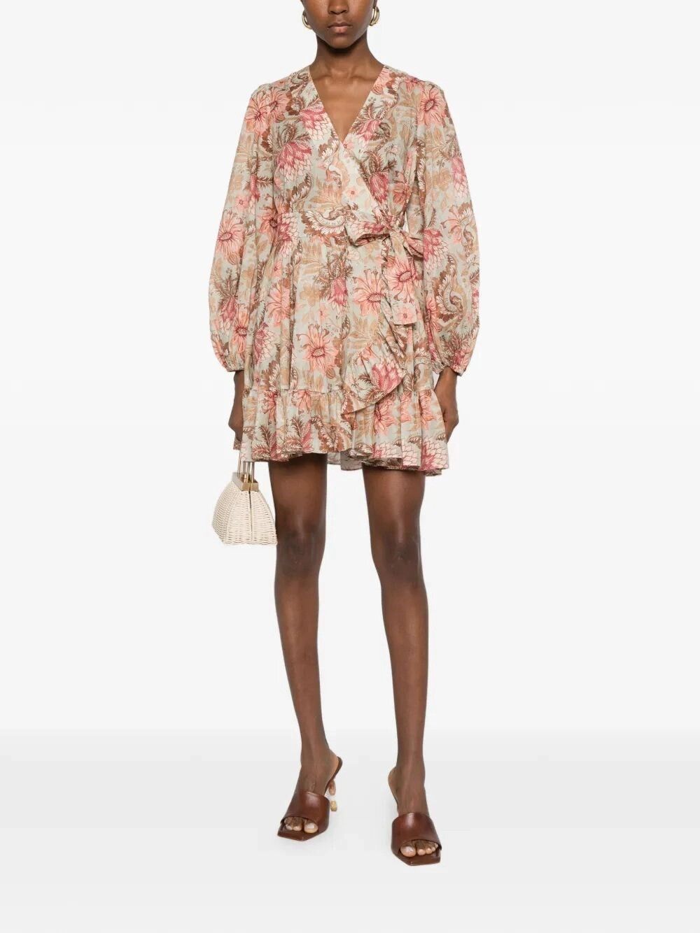 Zimmermann `Daylight` Mini Wrap Frill Dress Size M / US 6-8 / IT 42-44 - 2 Thumbnail