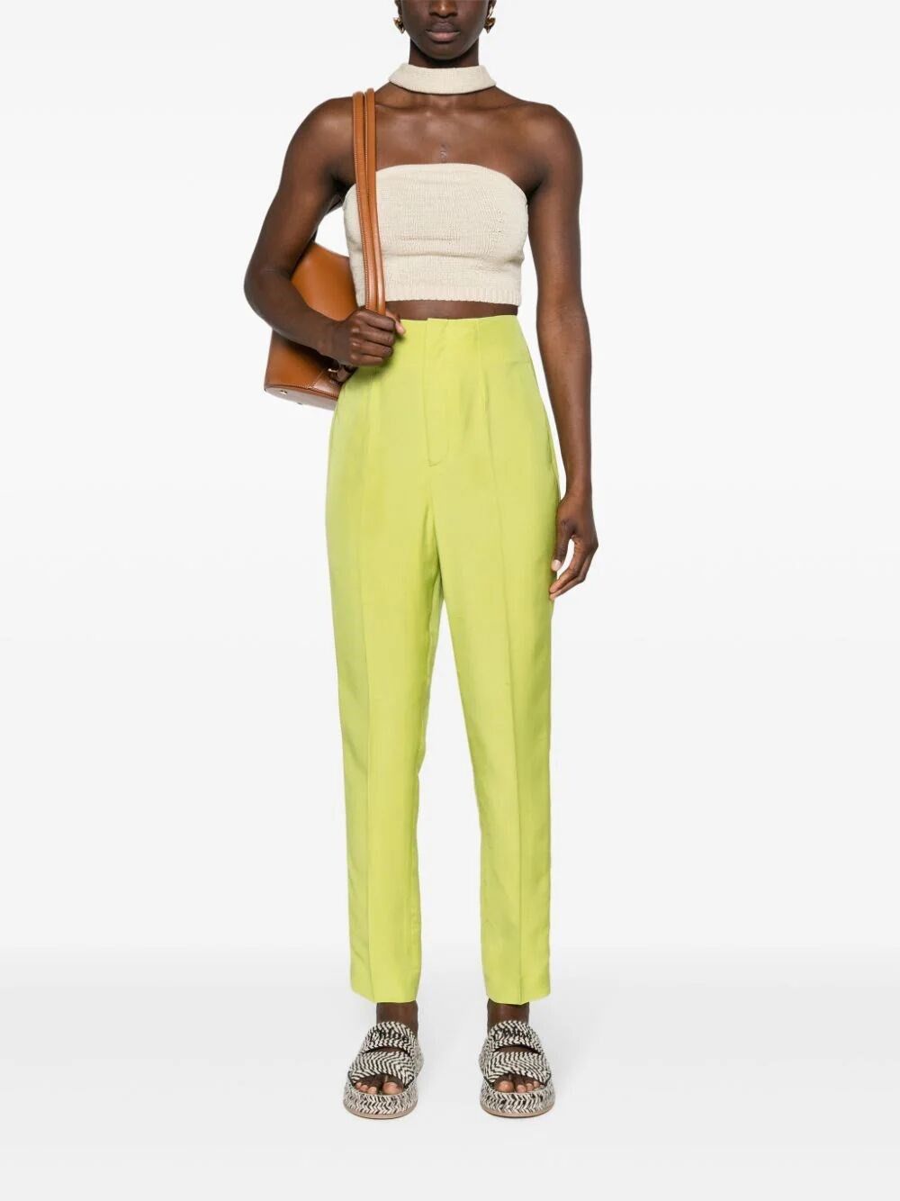 Ralph Lauren `Ramona` Ankle Pleated Pants Size 26" / US 2 / IT 38 - 2 Thumbnail