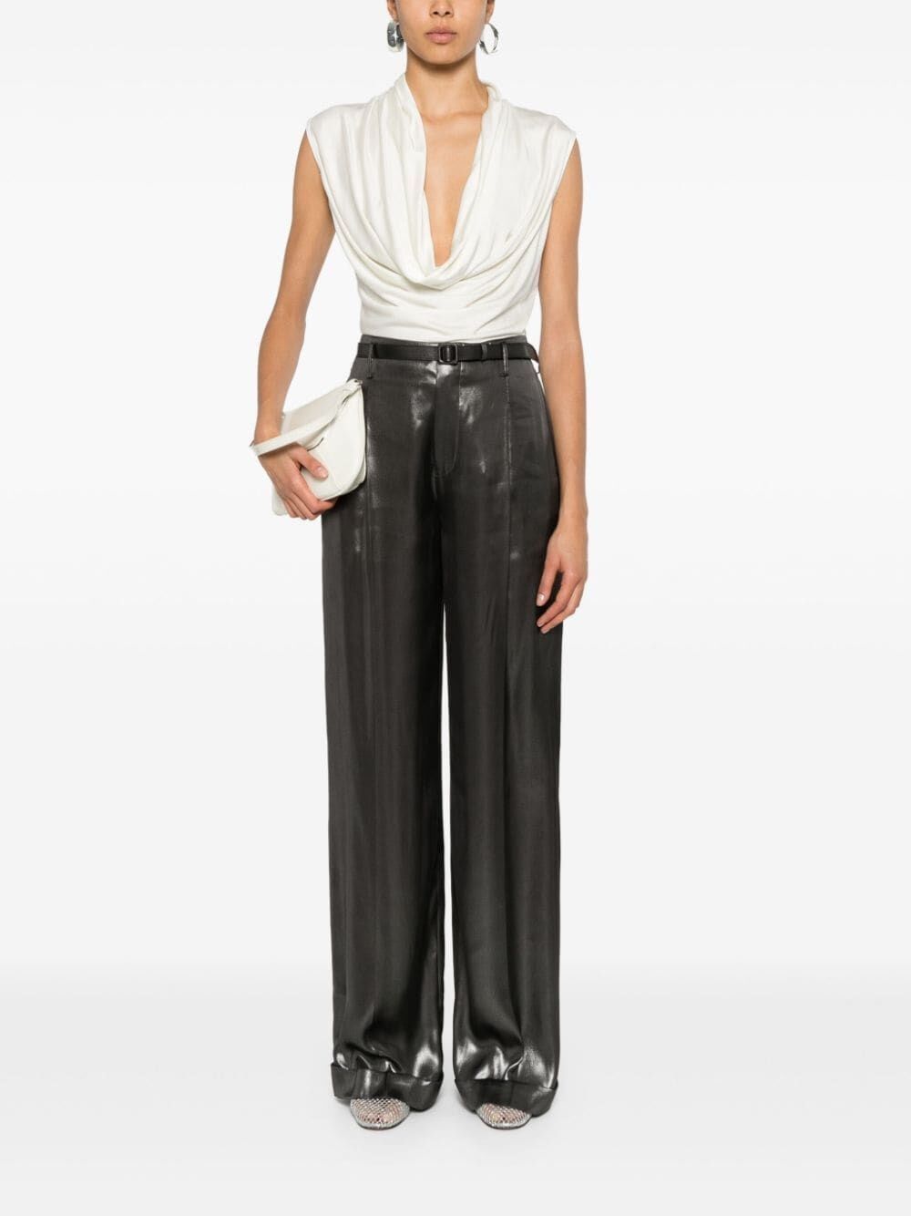 Ralph Lauren `Acklie` Pleated Pants Size 28" / US 6 / IT 42 - 2 Thumbnail