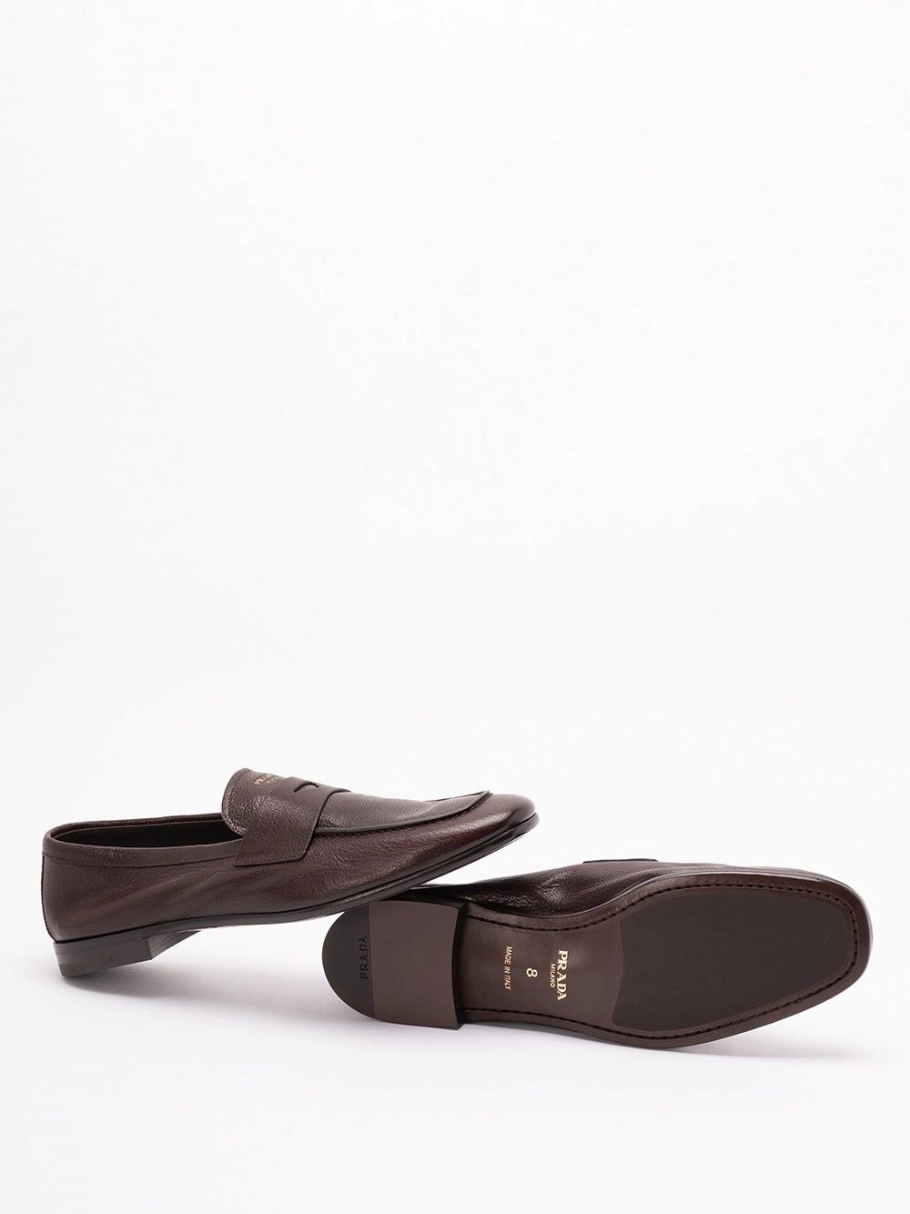 Prada Leather Loafers Size US 10 / EU 43 - 4 Thumbnail