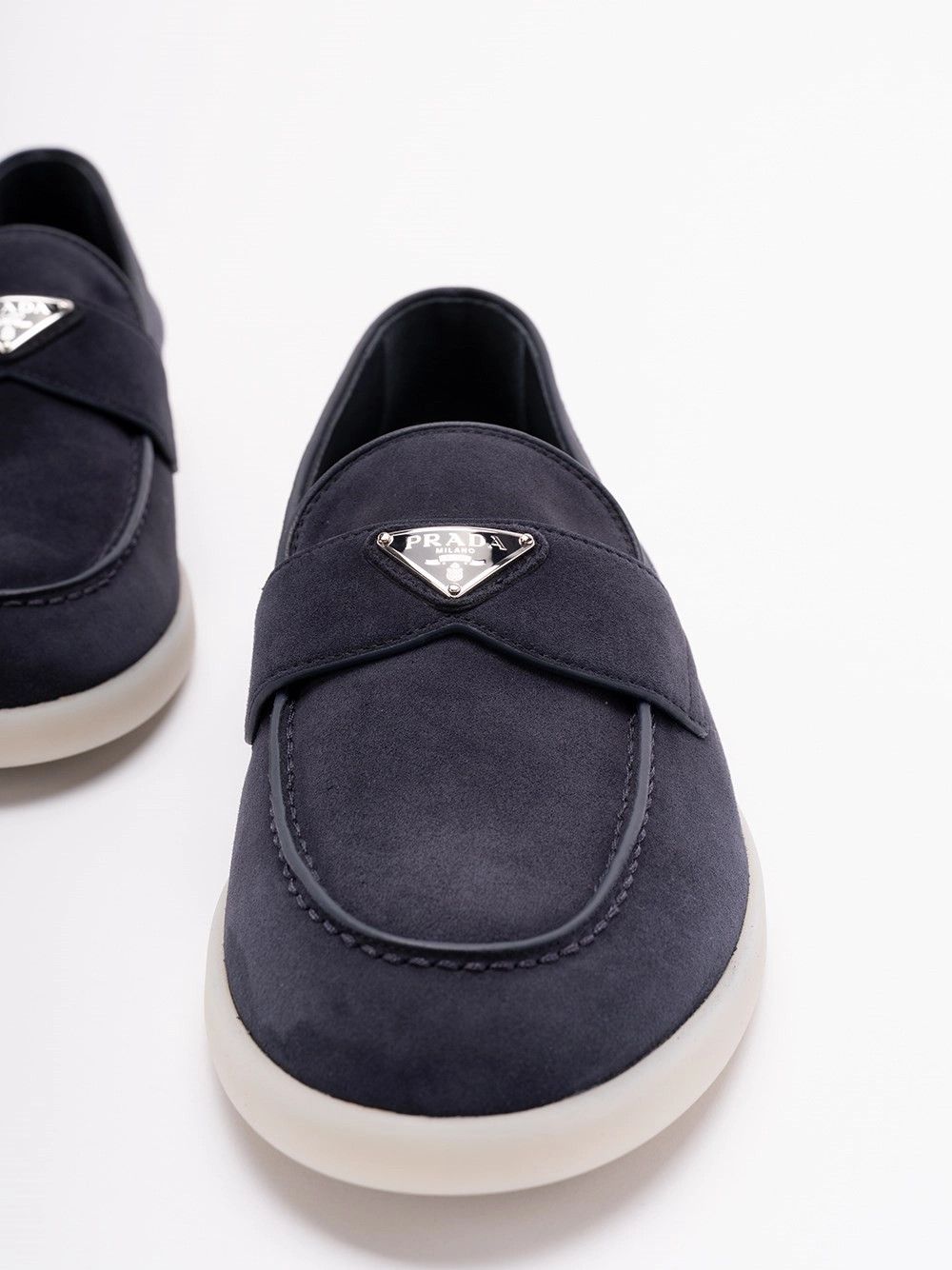 Prada Suede Loafers Size US 8 / EU 41 - 5 Thumbnail