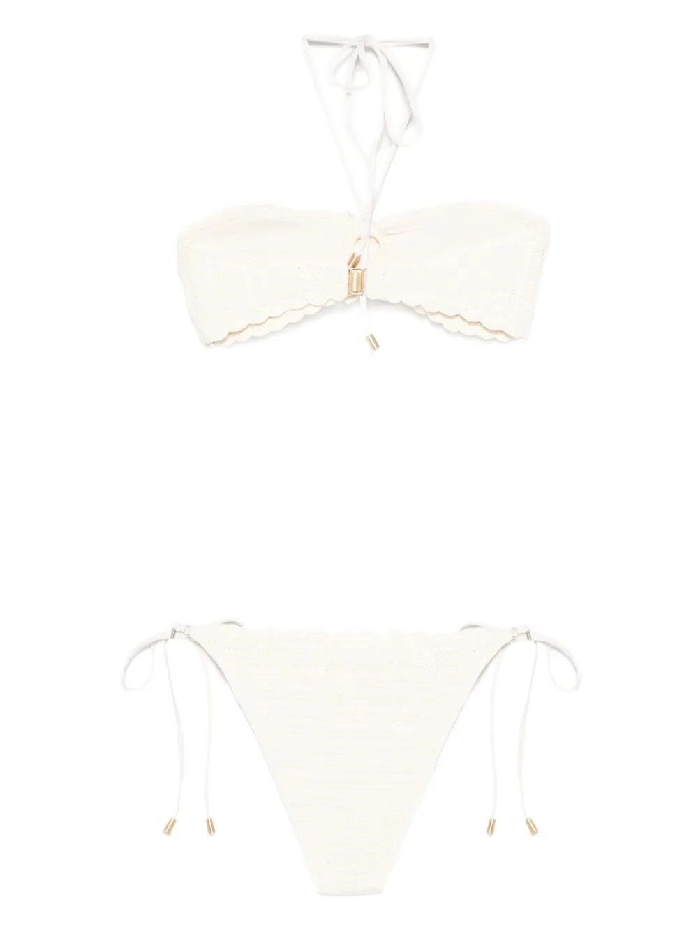 Zimmermann `Awaken Crochet` Flower Bikini Size L / US 10 / IT 46 - 2 Thumbnail