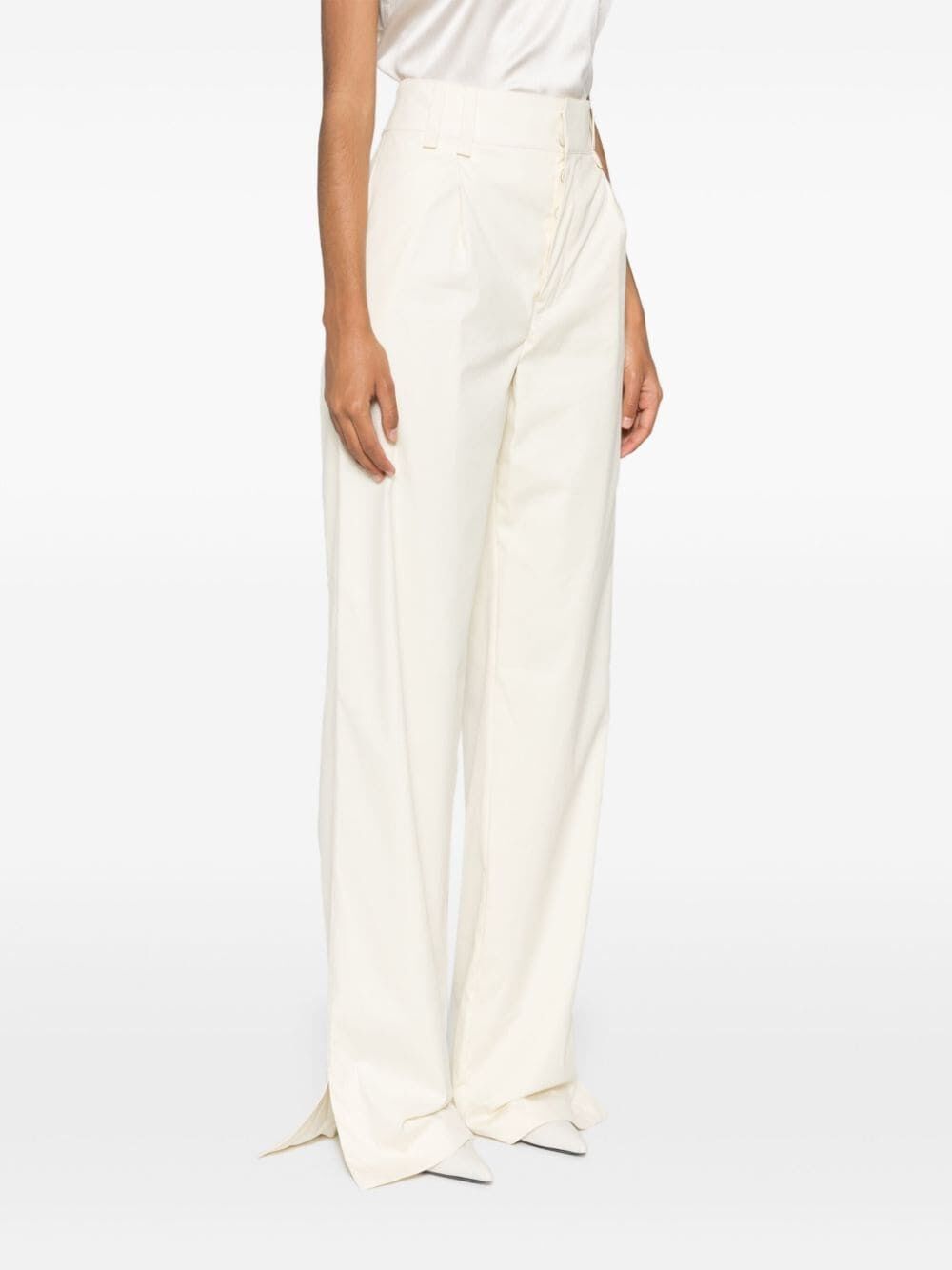 Saint Laurent Paris Wide Leg Pants Size 30" / US 8 / IT 44 - 4 Thumbnail