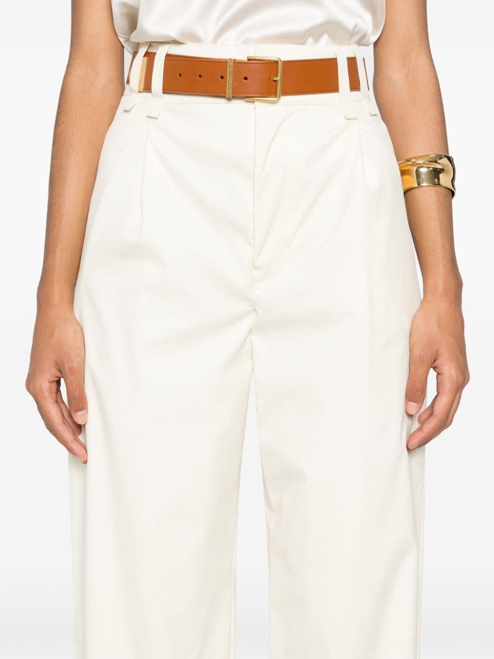 Saint Laurent Paris Wide Leg Pants Size 30" / US 8 / IT 44 - 3 Thumbnail